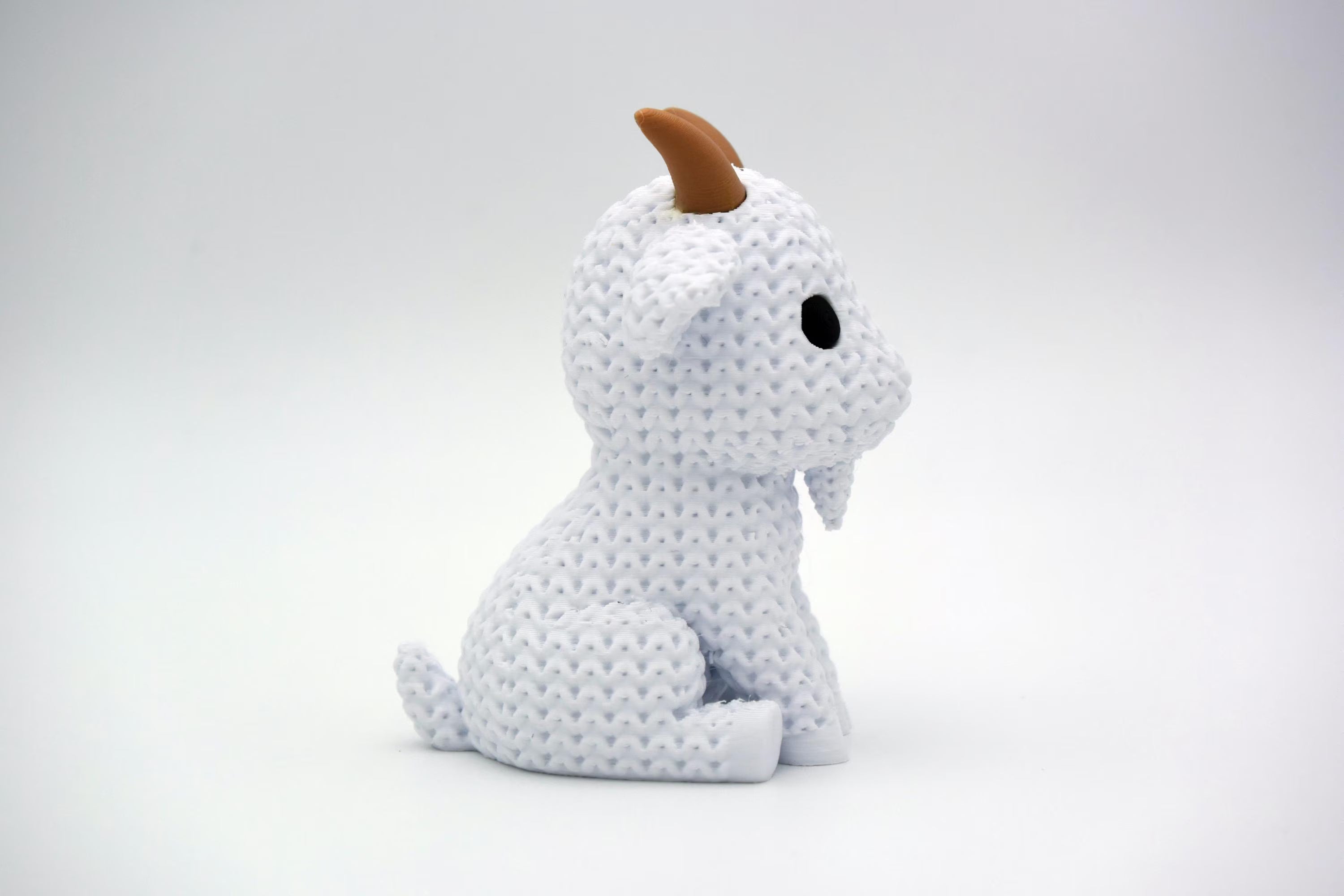 Figurine chèvre tricot 3D • Sculpture décorative fait main • Cadeau original | Bandji3D Bandji3D