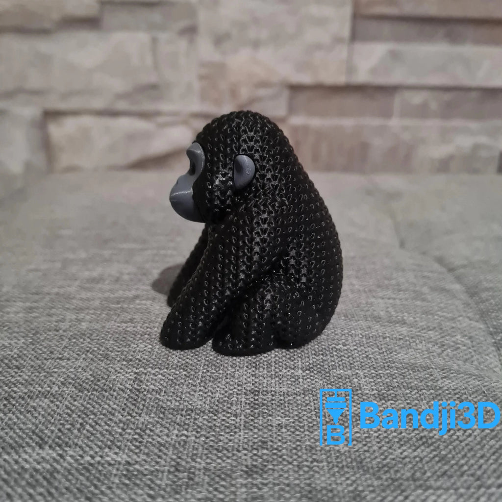 Figurine gorille tricot 3D • Statue déco moderne • Cadeau original | Bandji3D Bandji3D