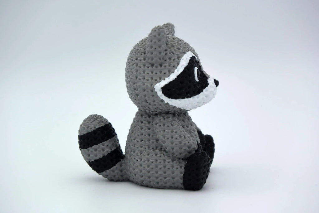 Figurine raton laveur tricot 3D • Décoration artisanale • Cadeau original | Bandji3D Bandji3D