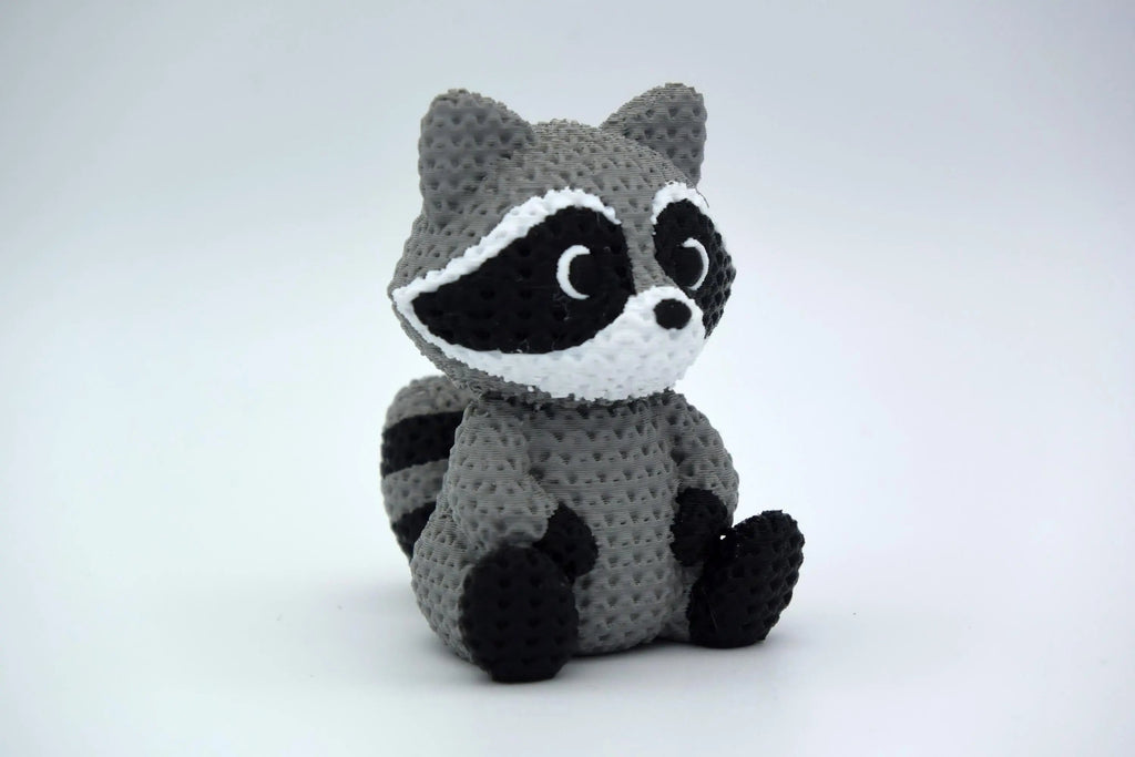 Figurine raton laveur tricot 3D • Décoration artisanale • Cadeau original | Bandji3D Bandji3D