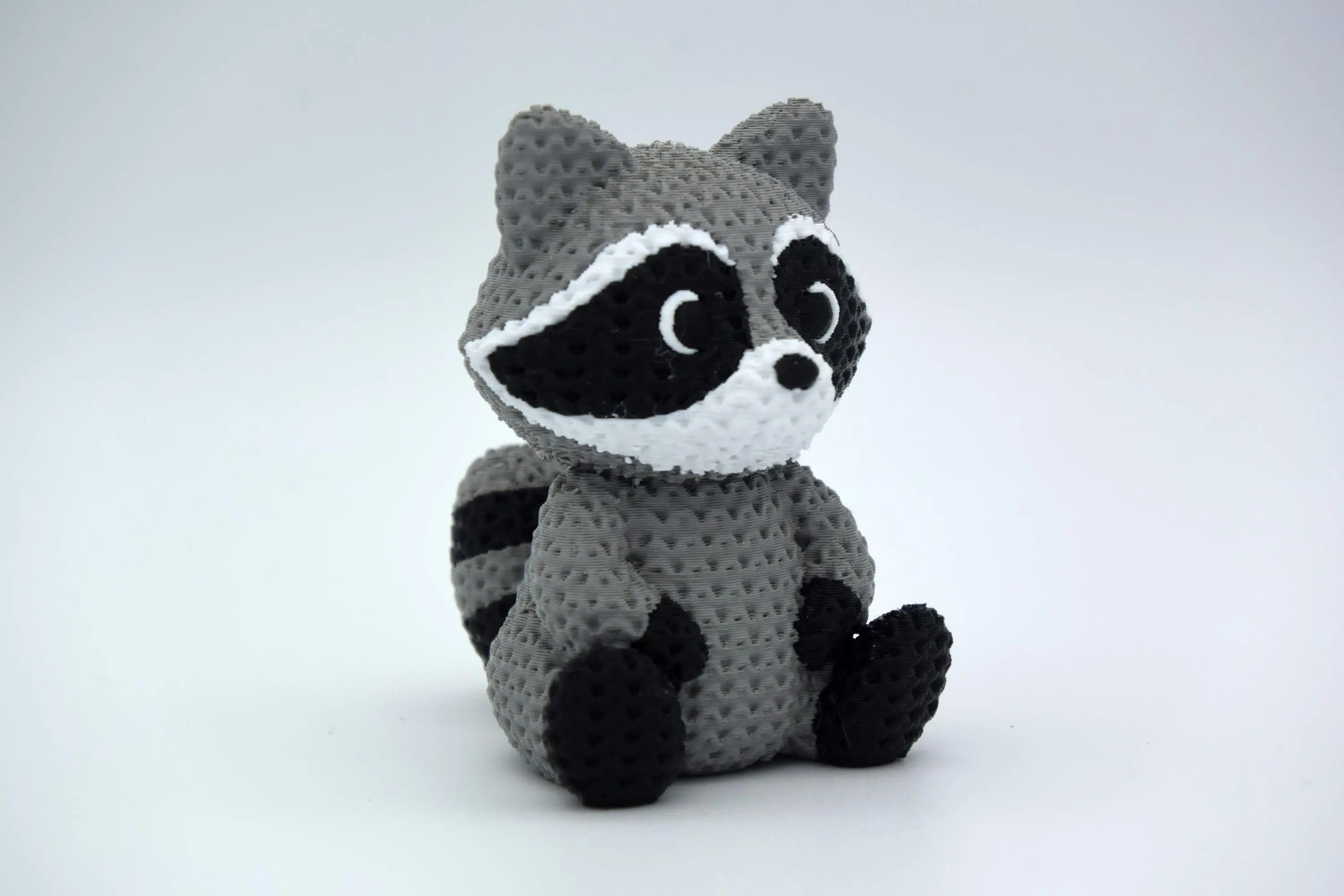 Figurine raton laveur tricot 3D • Décoration artisanale • Cadeau original | Bandji3D Bandji3D