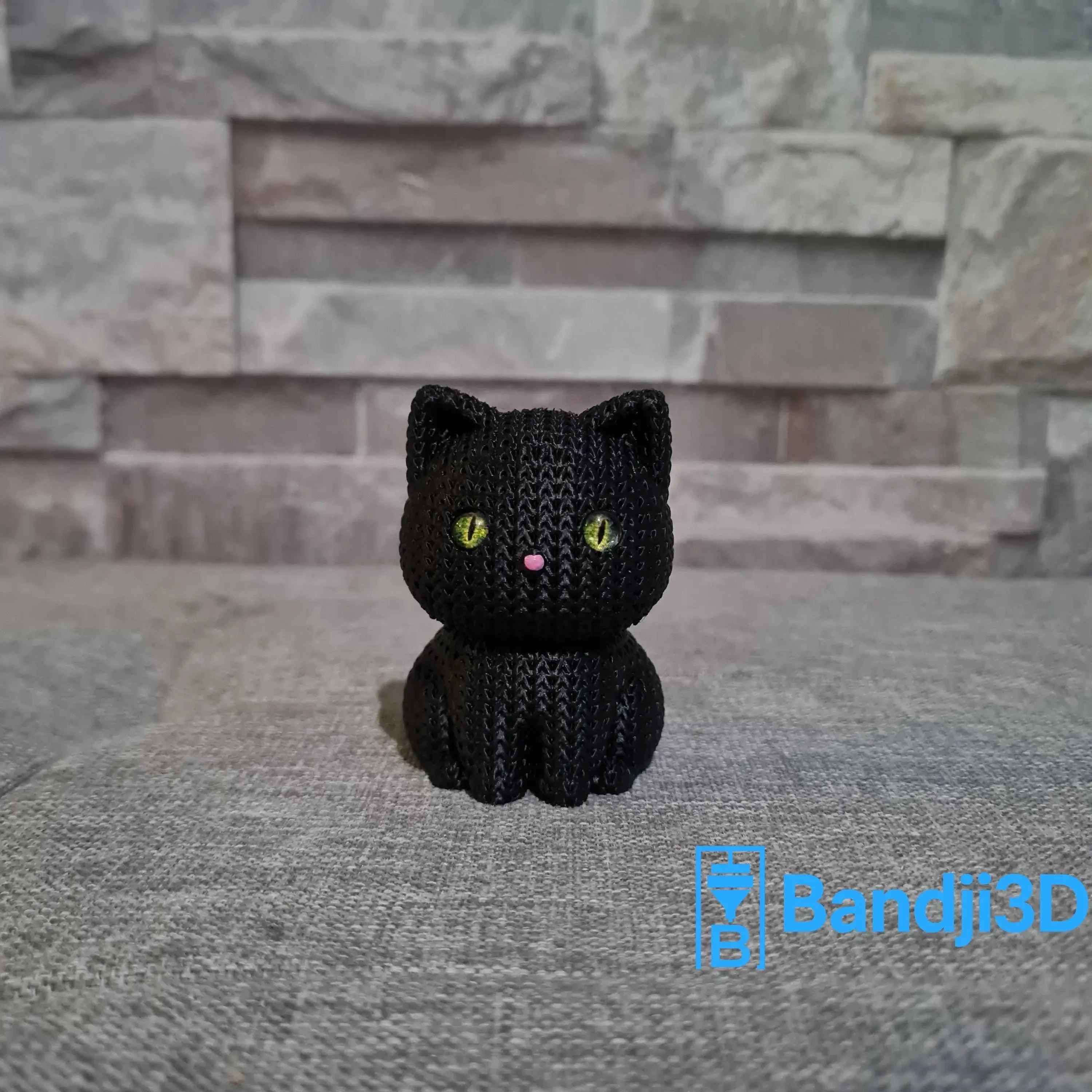 Chat Tricot Imprimé 3D • Figurine Déco Kawaii | Bandji3D Bandji3D
