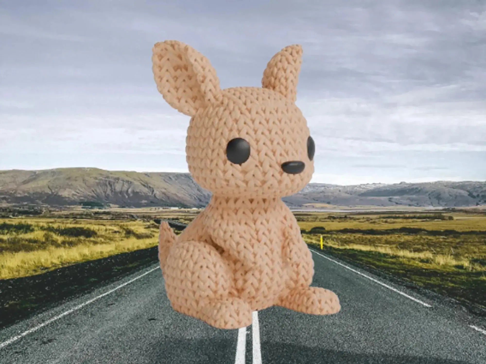 Figurine kangourou tricot 3D • Figurine artisanale déco • Cadeau original | Bandji3D Bandji3D