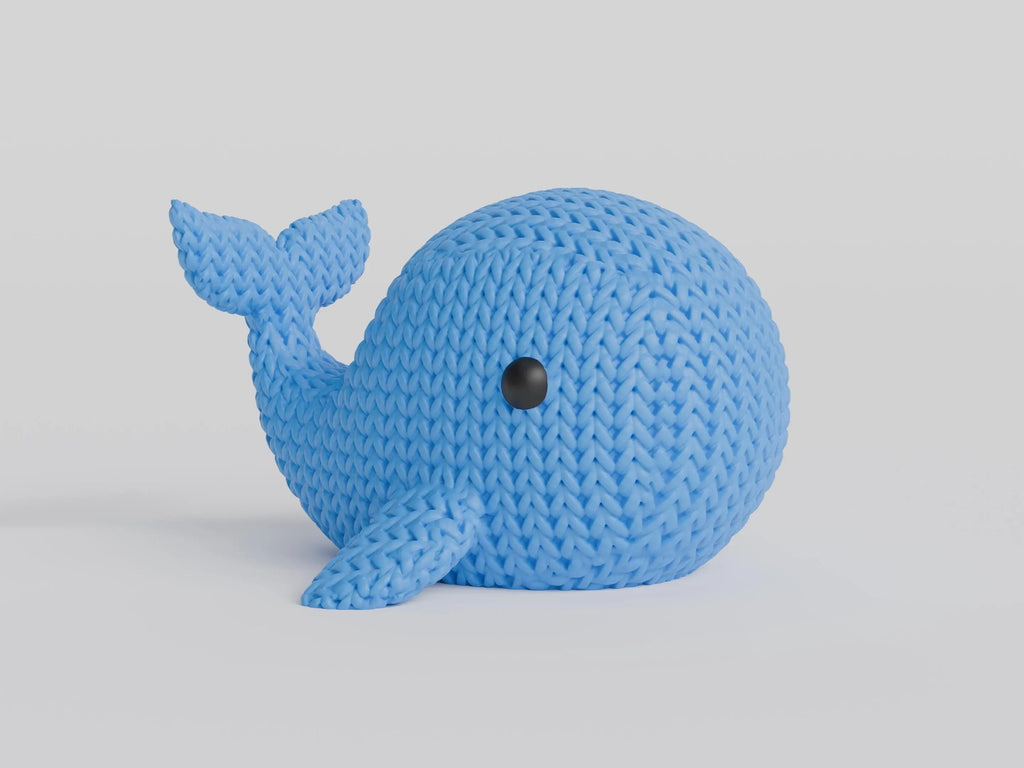 Figurine baleine tricot 3D • Sculpture marine artisanale • Cadeau original | Bandji3D Bandji3D