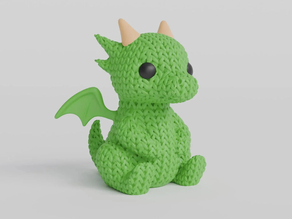 Figurine dragon tricot 3D • Sculpture fantastique artisanale • Cadeau original | Bandji3D Bandji3D