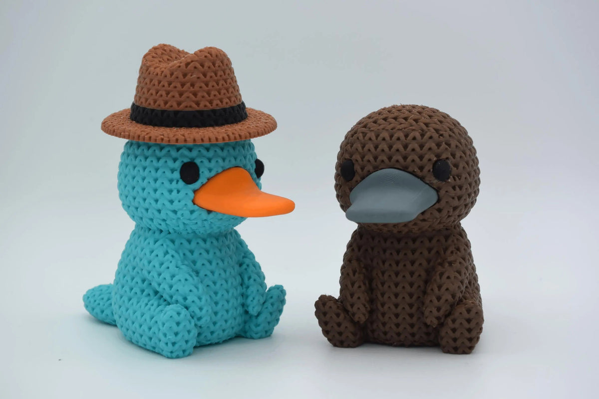 Figurine ornithorynque tricot 3D • Sculpture artisanale rare • Cadeau original | Bandji3D Bandji3D