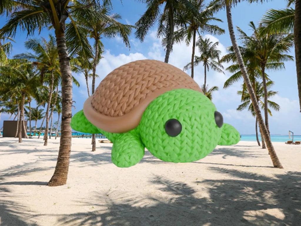 Figurine tortue tricot 3D • Sculpture artisanale • Déco marine | Bandji3D Bandji3D