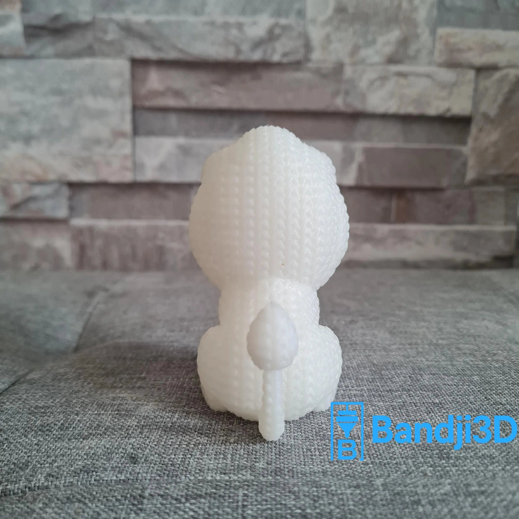 Figurine lion tricot 3D • Sculpture déco artisanale • Cadeau original | Bandji3D Bandji3D