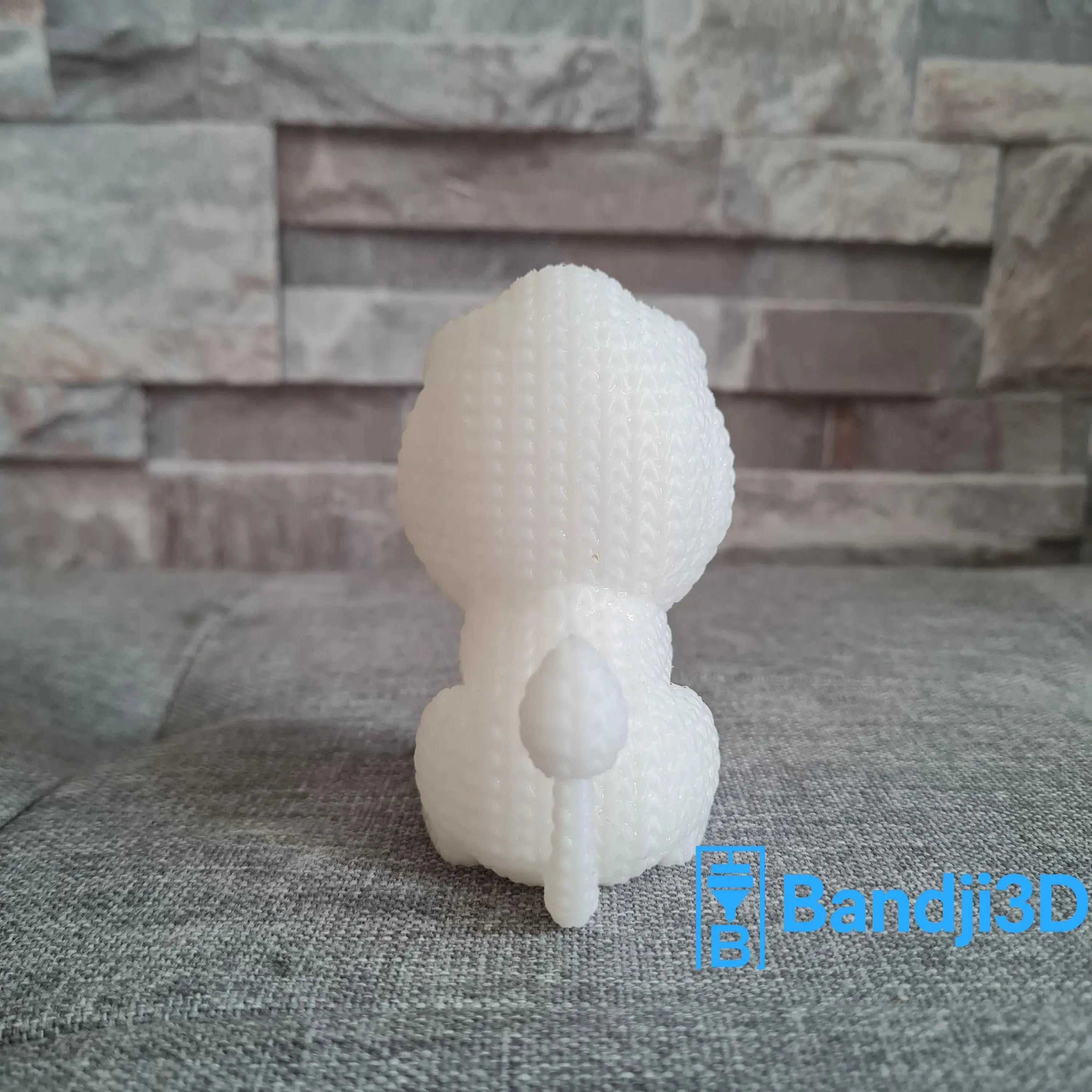 Figurine lion tricot 3D • Sculpture déco artisanale • Cadeau original | Bandji3D Bandji3D