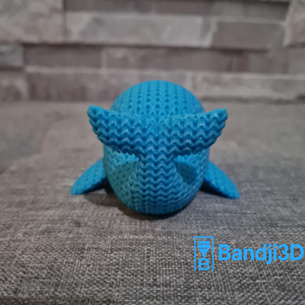 Figurine baleine tricot 3D • Sculpture marine artisanale • Cadeau original | Bandji3D Bandji3D