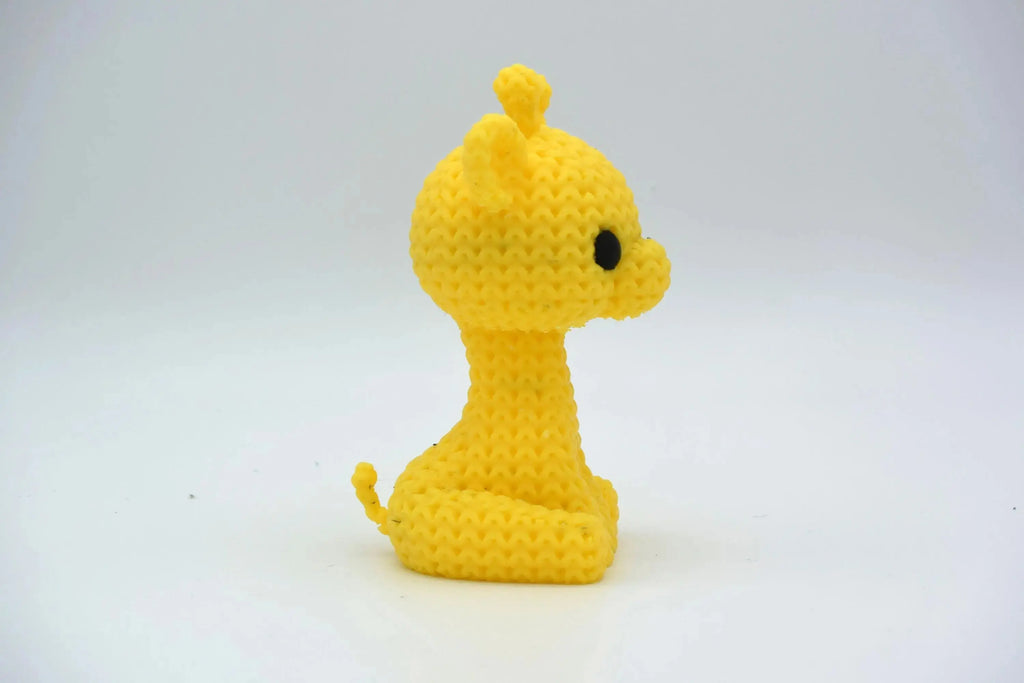 Figurine girafe tricot 3D • Sculpture artisanale • Déco safari | Bandji3D Bandji3D