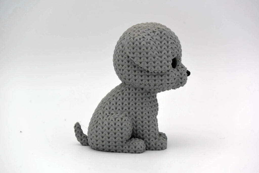 Figurine chien tricot 3D • Sculpture artisanale • Déco mignonne | Bandji3D Bandji3D