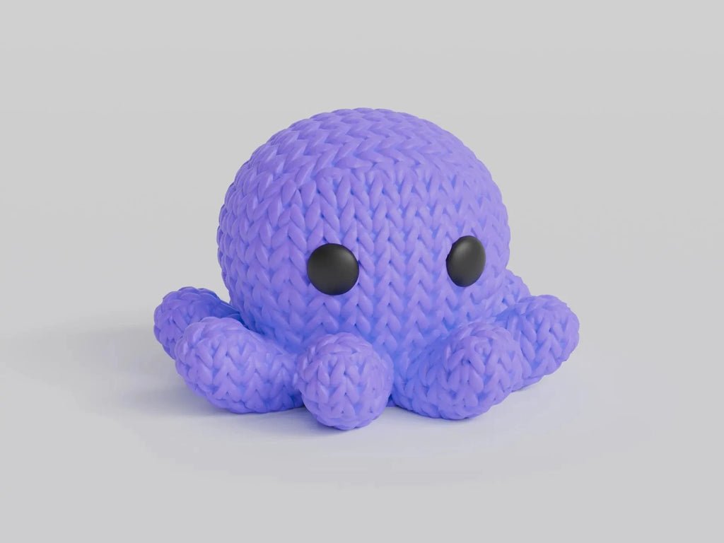 Figurine pieuvre tricot 3D • Sculpture artisanale marine • Déco mignonne | Bandji3D Bandji3D
