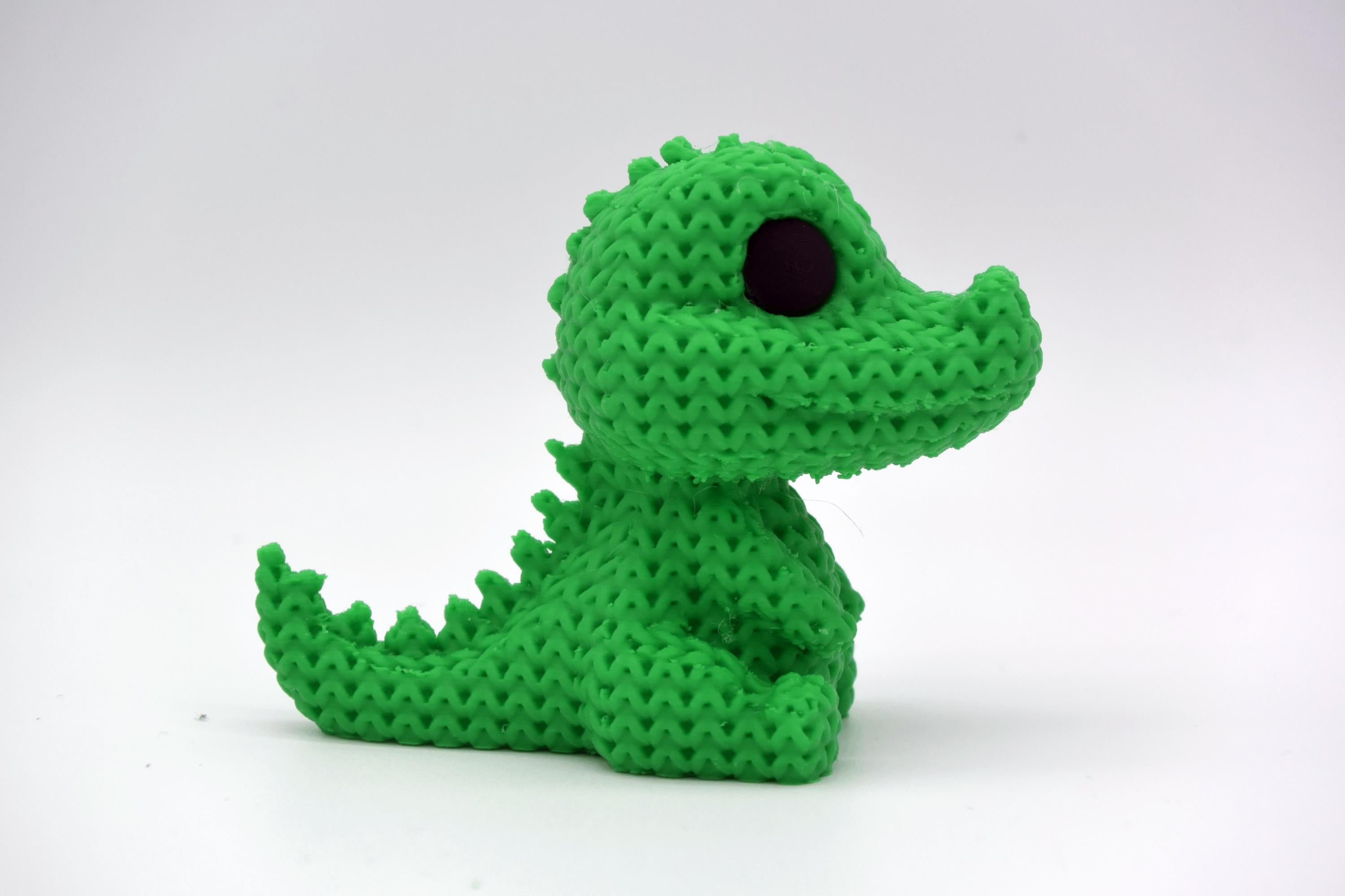 Figurine crocodile tricot 3D • Sculpture artisanale exotique • Déco originale | Bandji3D Bandji3D