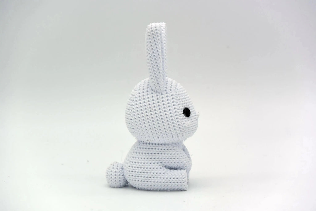 Figurine lapin tricot 3D • Sculpture artisanale • Déco mignonne | Bandji3D Bandji3D