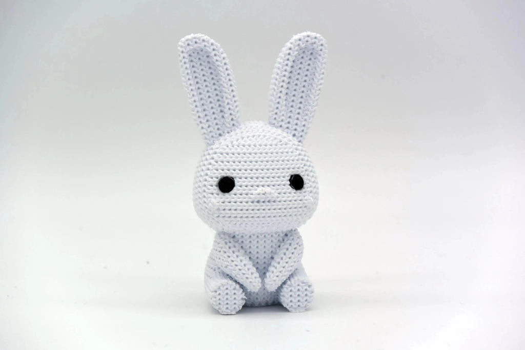 Figurine lapin tricot 3D • Sculpture artisanale • Déco mignonne | Bandji3D Bandji3D