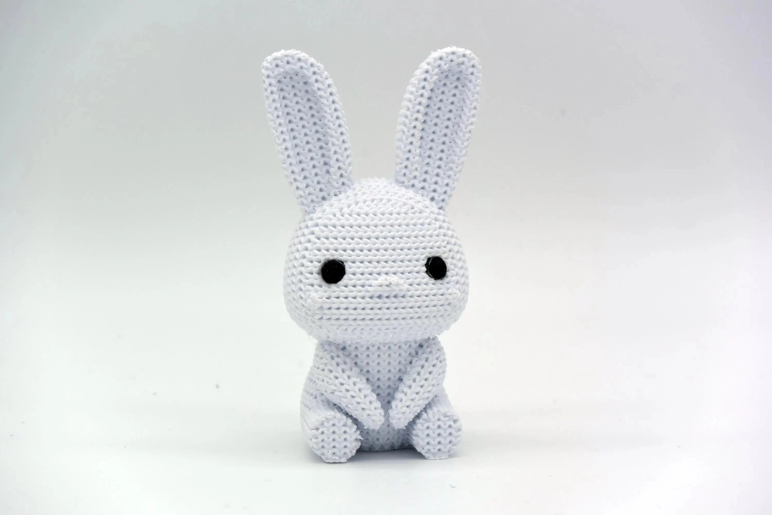 Figurine lapin tricot 3D • Sculpture artisanale • Déco mignonne | Bandji3D Bandji3D