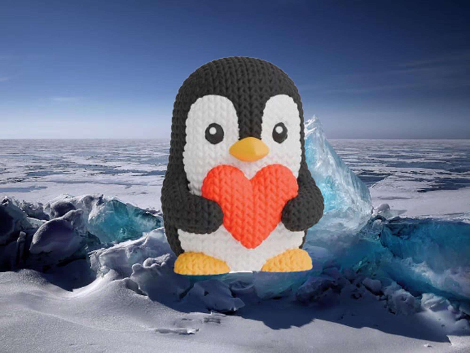 Figurine pingouin tricot 3D • Sculpture artisanale • Déco polaire | Bandji3D Bandji3D