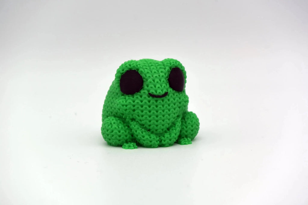 Figurine grenouille tricot 3D • Sculpture artisanale • Déco originale | Bandji3D Bandji3D