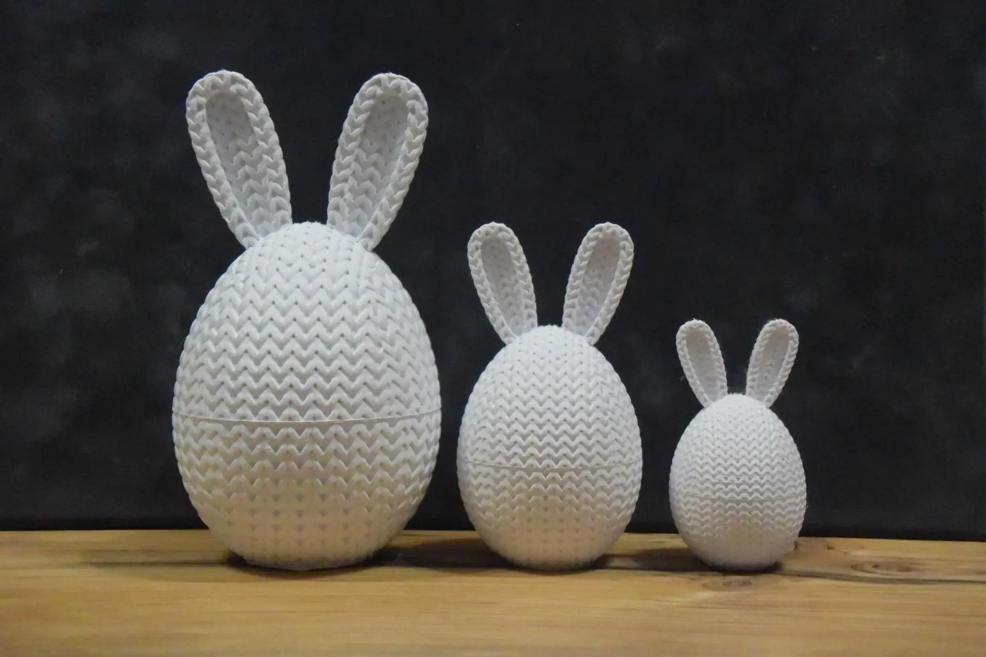 Conteneur œuf de Pâques tricot 3D • Boîte artisanale déco festive | Bandji3D Bandji3D