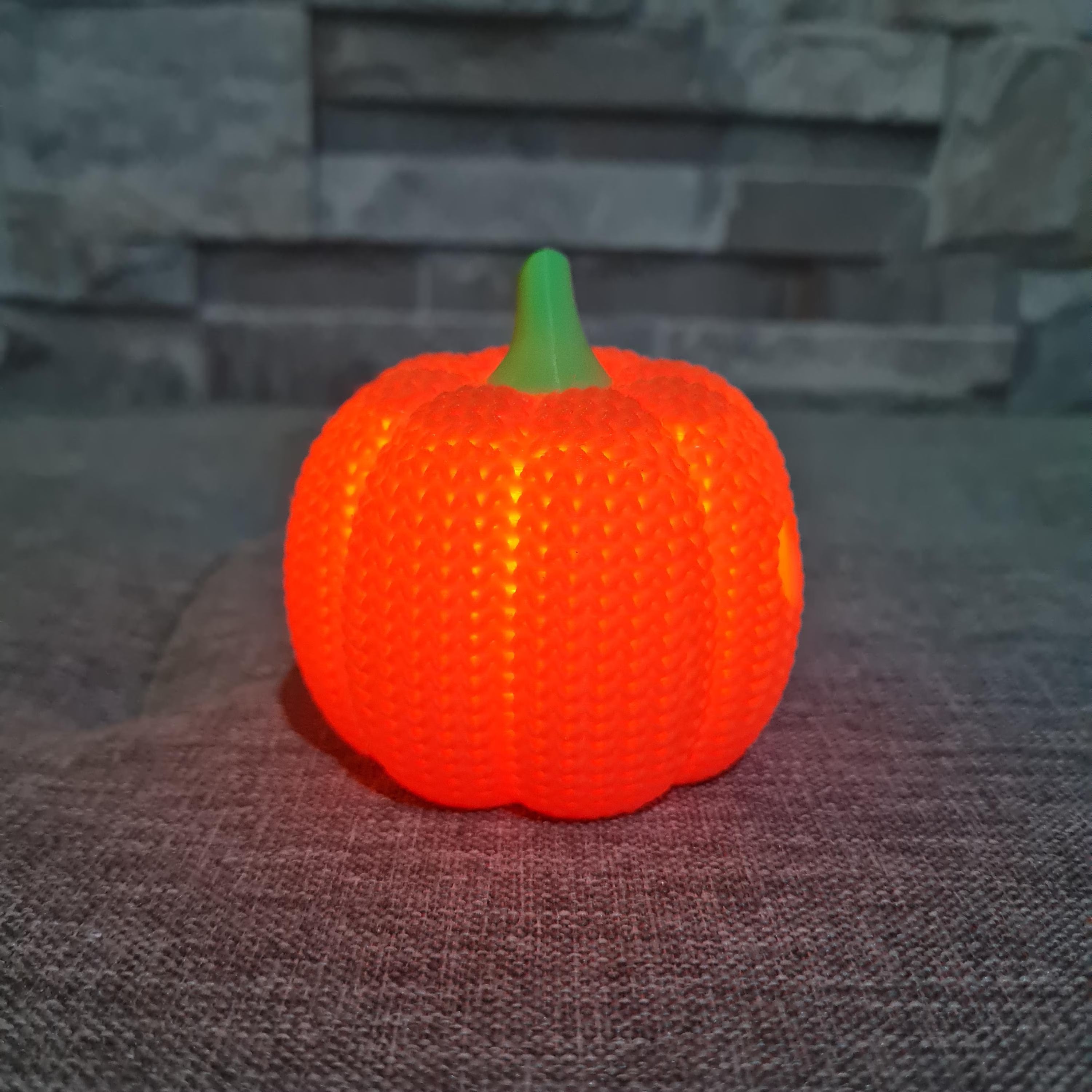 Citrouille Halloween 3D effet tricot – Déco avec bougie LED | Bandji3D Bandji3D
