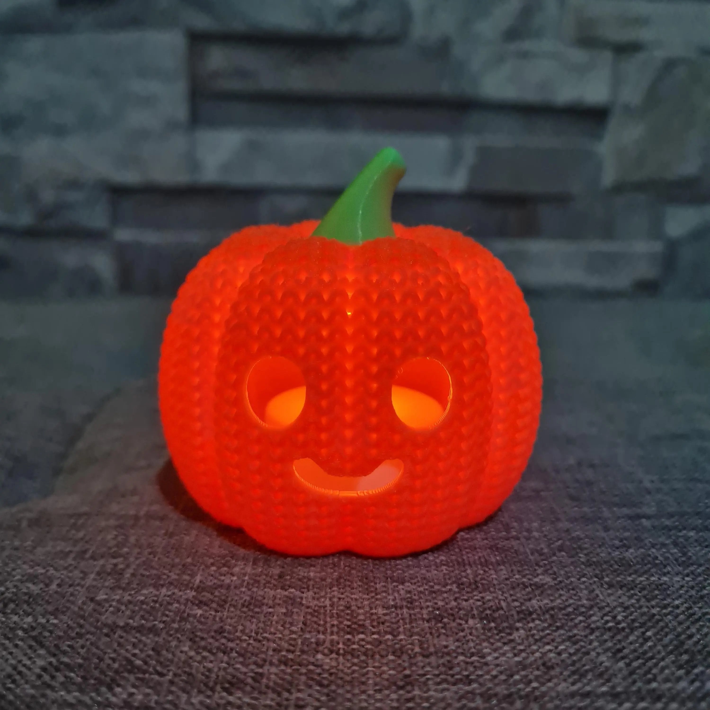 Citrouille Halloween 3D effet tricot – Déco avec bougie LED | Bandji3D Bandji3D