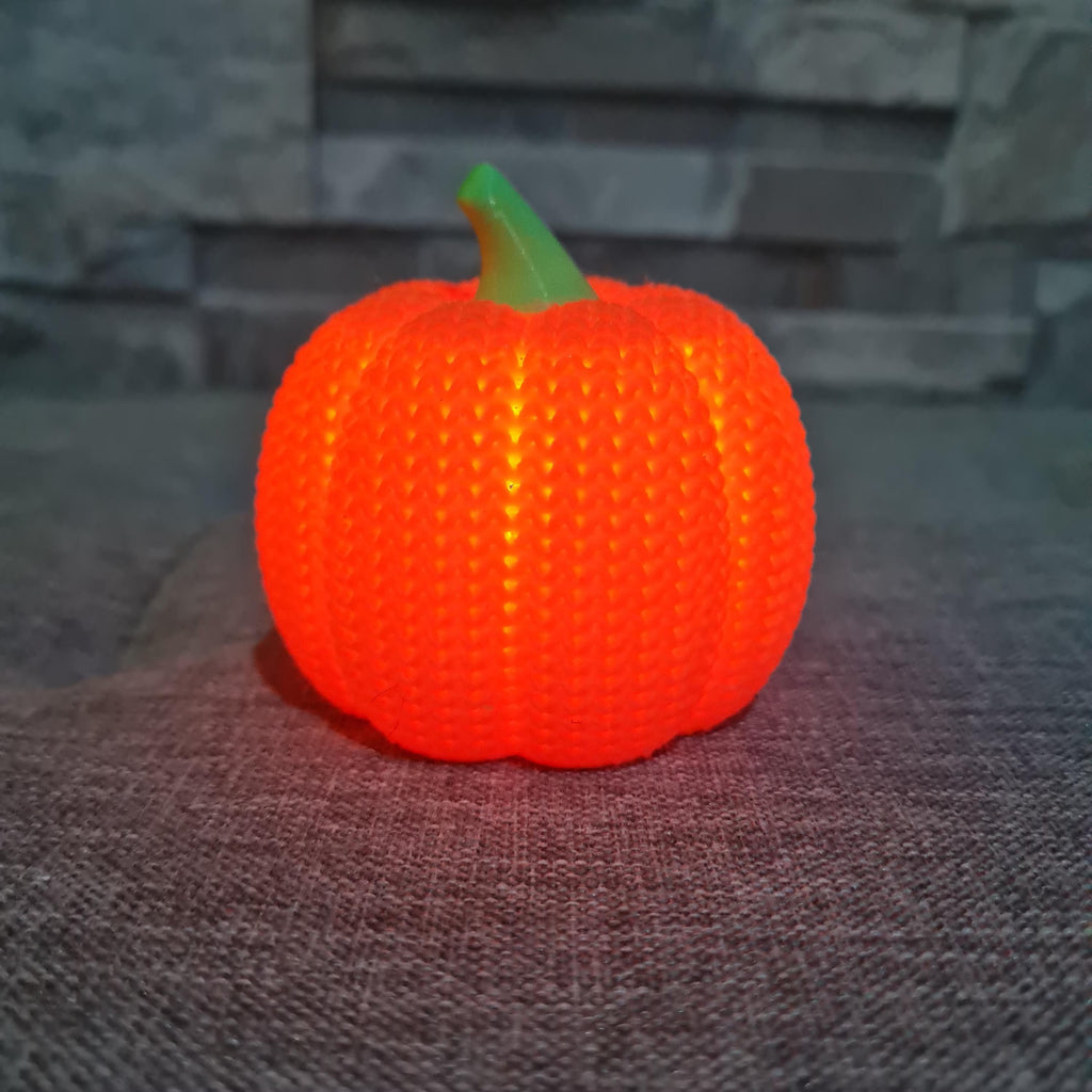 Citrouille Halloween 3D effet tricot – Déco avec bougie LED | Bandji3D Bandji3D
