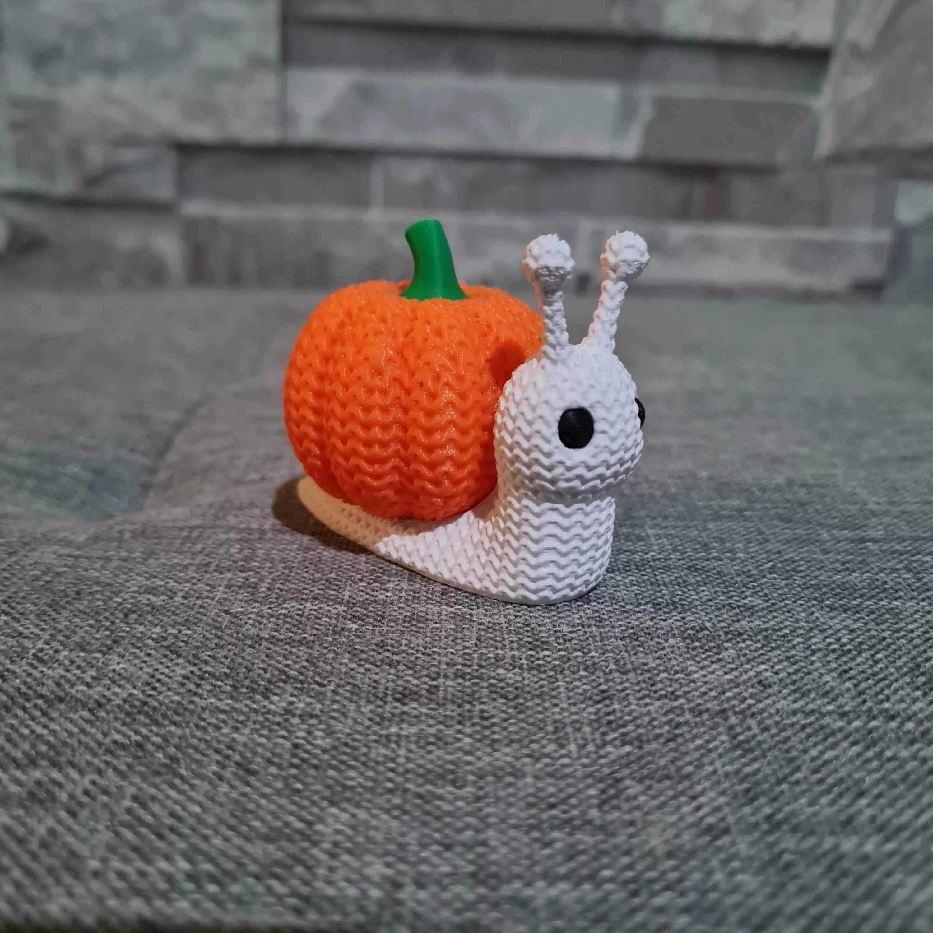 Figurine Escargot Citrouille 3D – Déco Halloween & Automne | Bandji3D Bandji3D