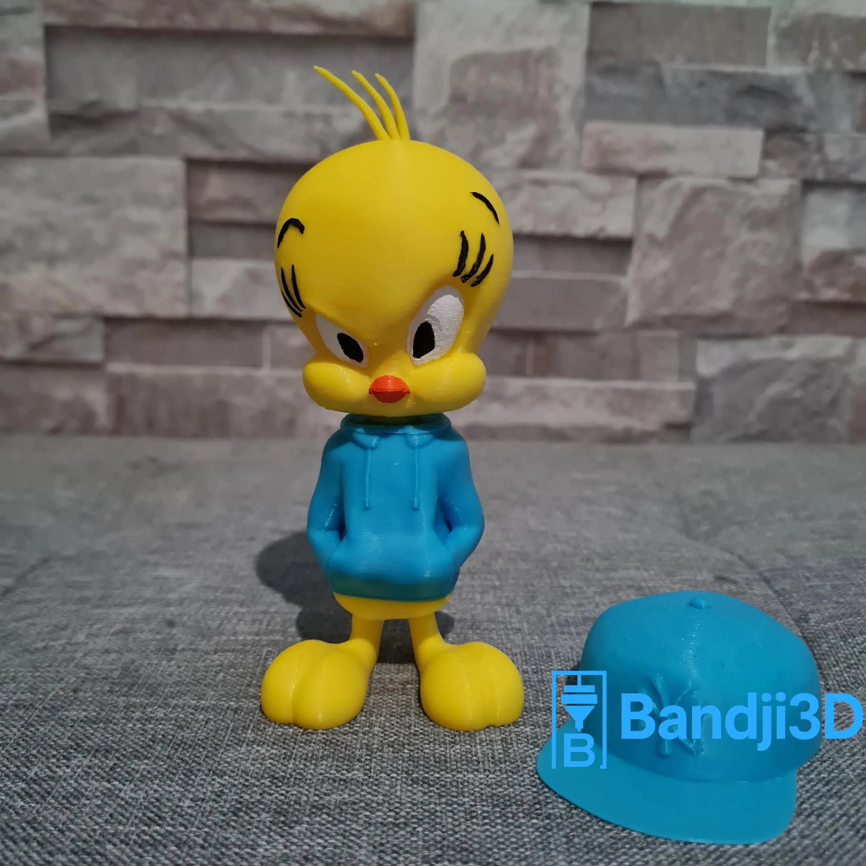 Figurine Titi 3D Streetwear – Tweety Pop Culture (13 cm / 24 cm) | Bandji3D Bandji3D