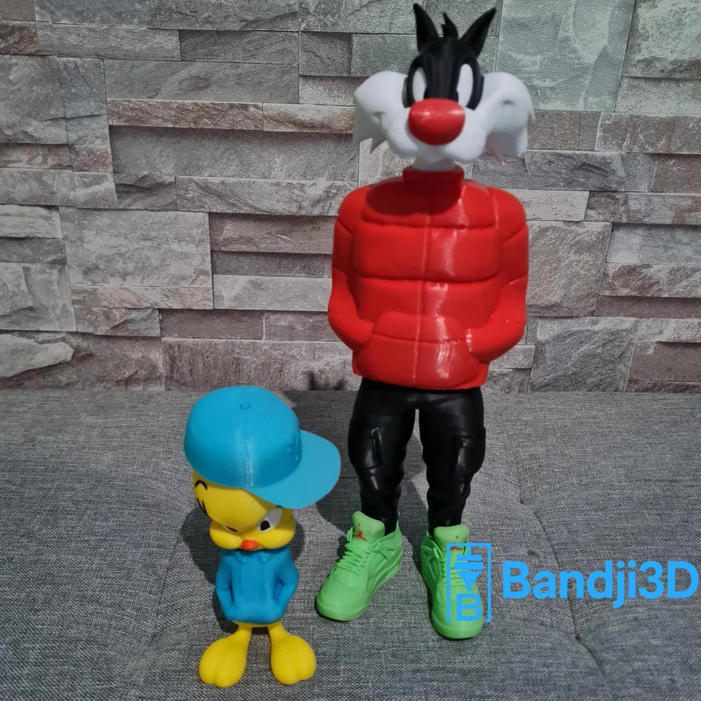 Figurine Titi 3D Streetwear – Tweety Pop Culture (13 cm / 24 cm) | Bandji3D Bandji3D