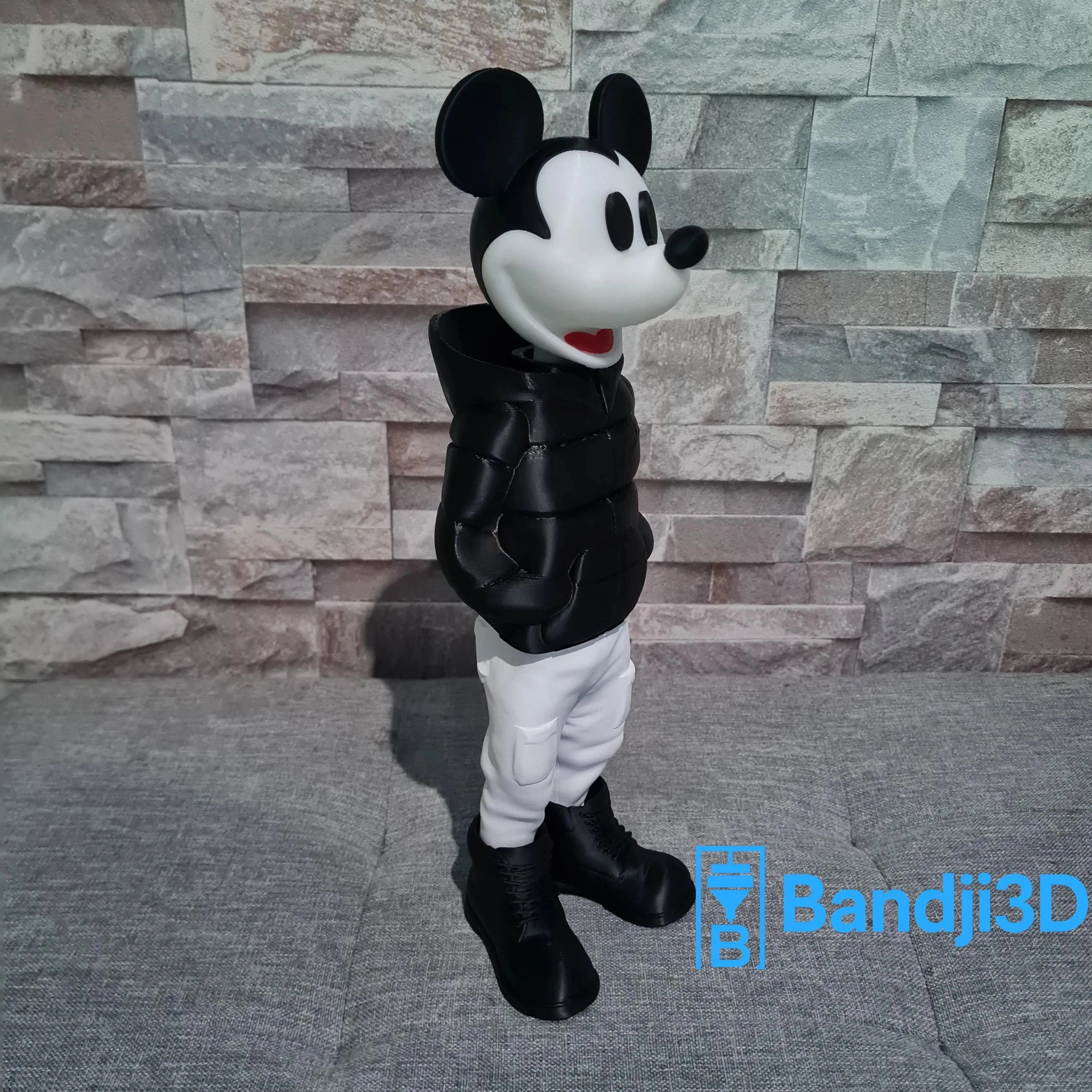 Figurine Mickey 3D Streetwear – Déco Pop Culture Personnalisable | Bandji3D Bandji3D