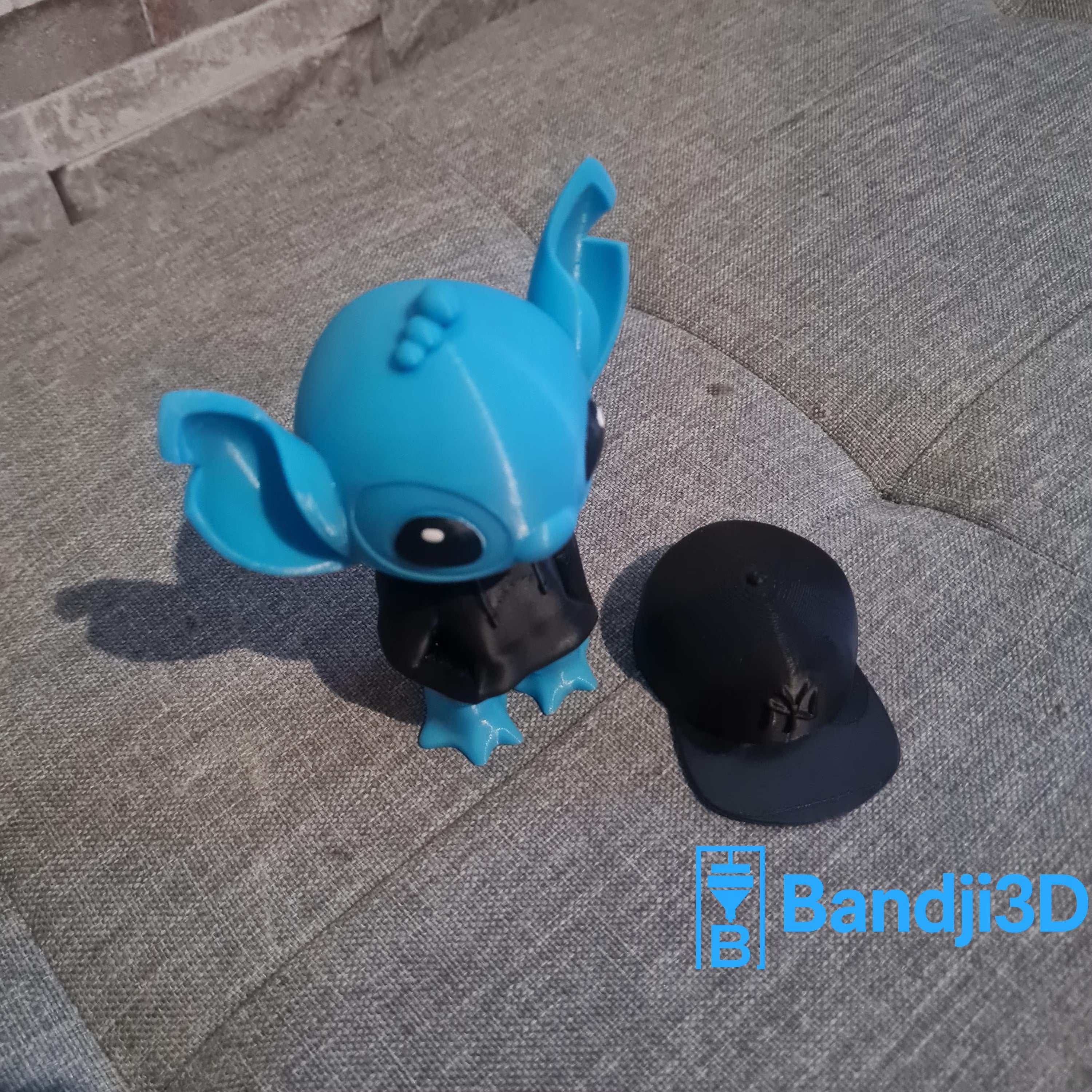 Figurine Stitch 3D Streetwear – Hoodie & Casquette Personnalisable | Bandji3D Bandji3D