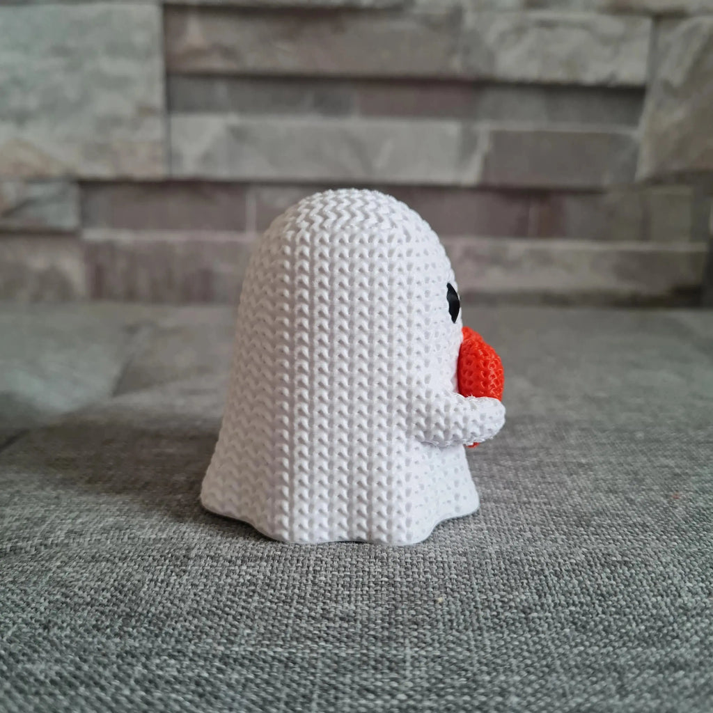 Décoration Fantôme effet tricot 3D – Figurine Halloween & Saint-Valentin | Bandji3D Bandji3D