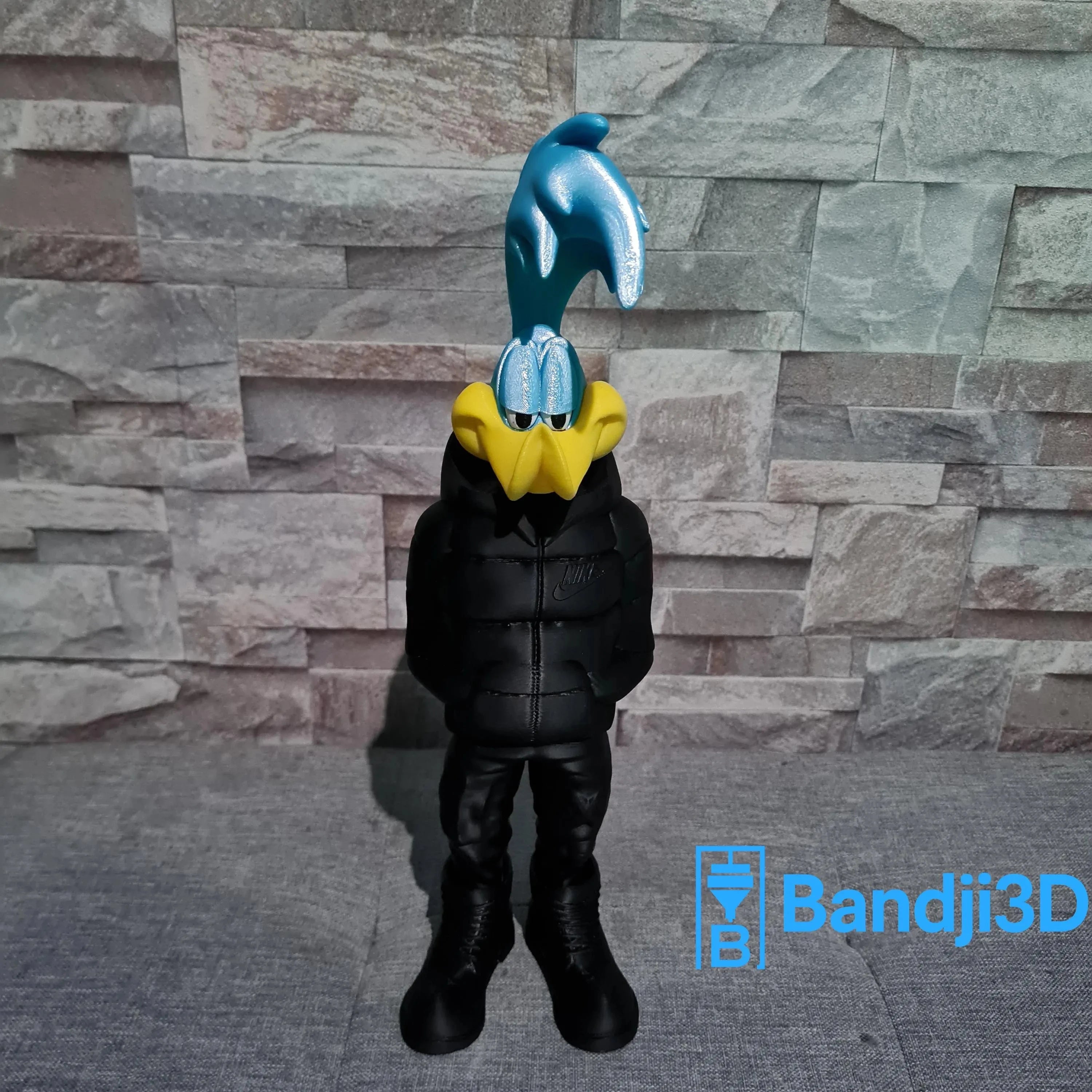 Figurine Road Runner 3D Streetwear – 34 cm Personnalisable | Bandji3D Bandji3D