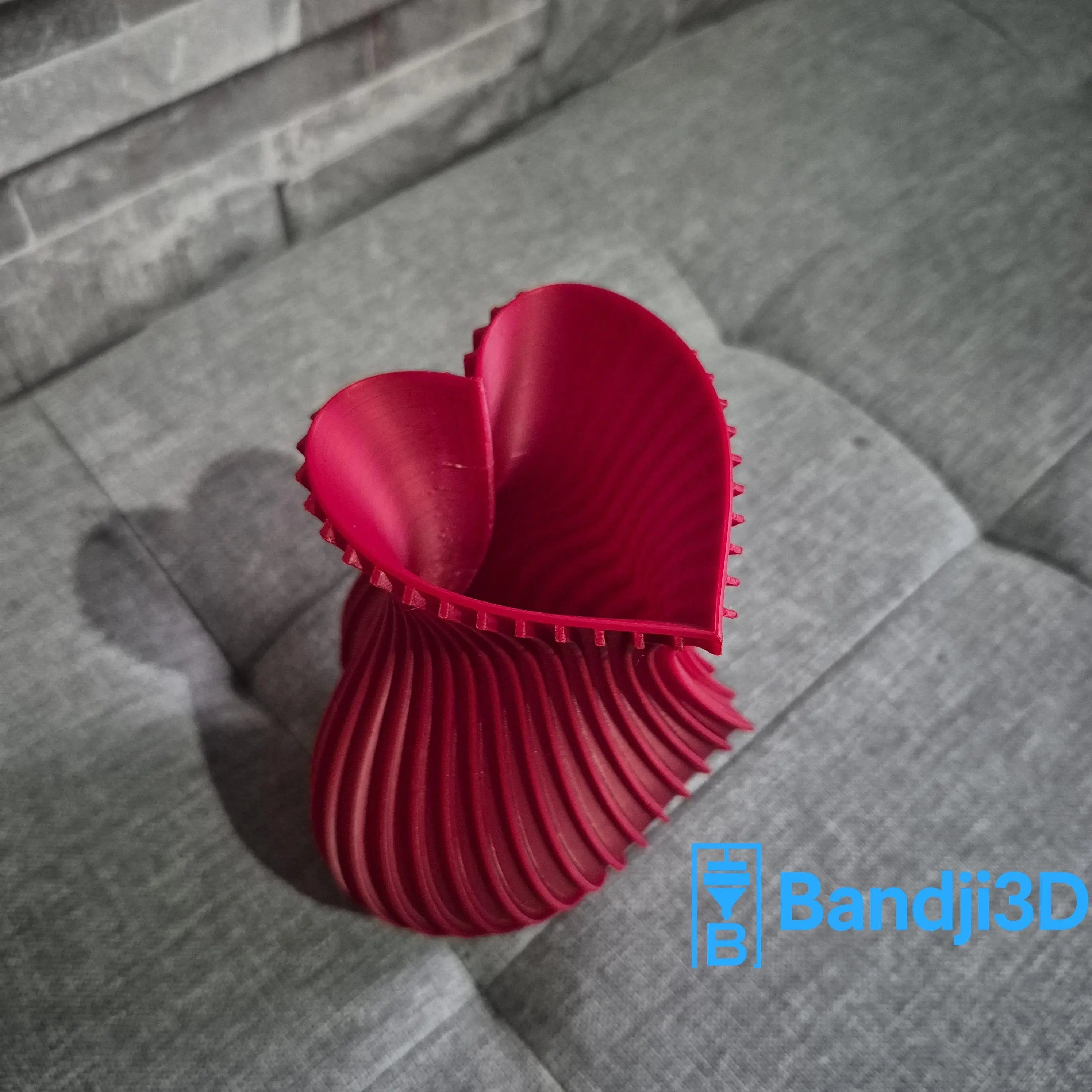 Vase Cœur 3D – Déco Romantique & Cadeau Saint-Valentin | Bandji3D Bandji3D