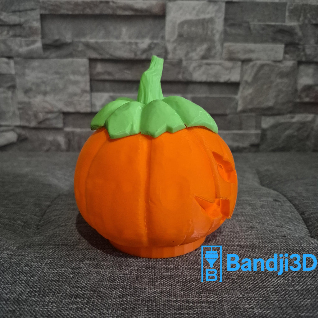 Citrouille Halloween 3D effrayante – Photophore avec bougie LED | Bandji3D Bandji3D