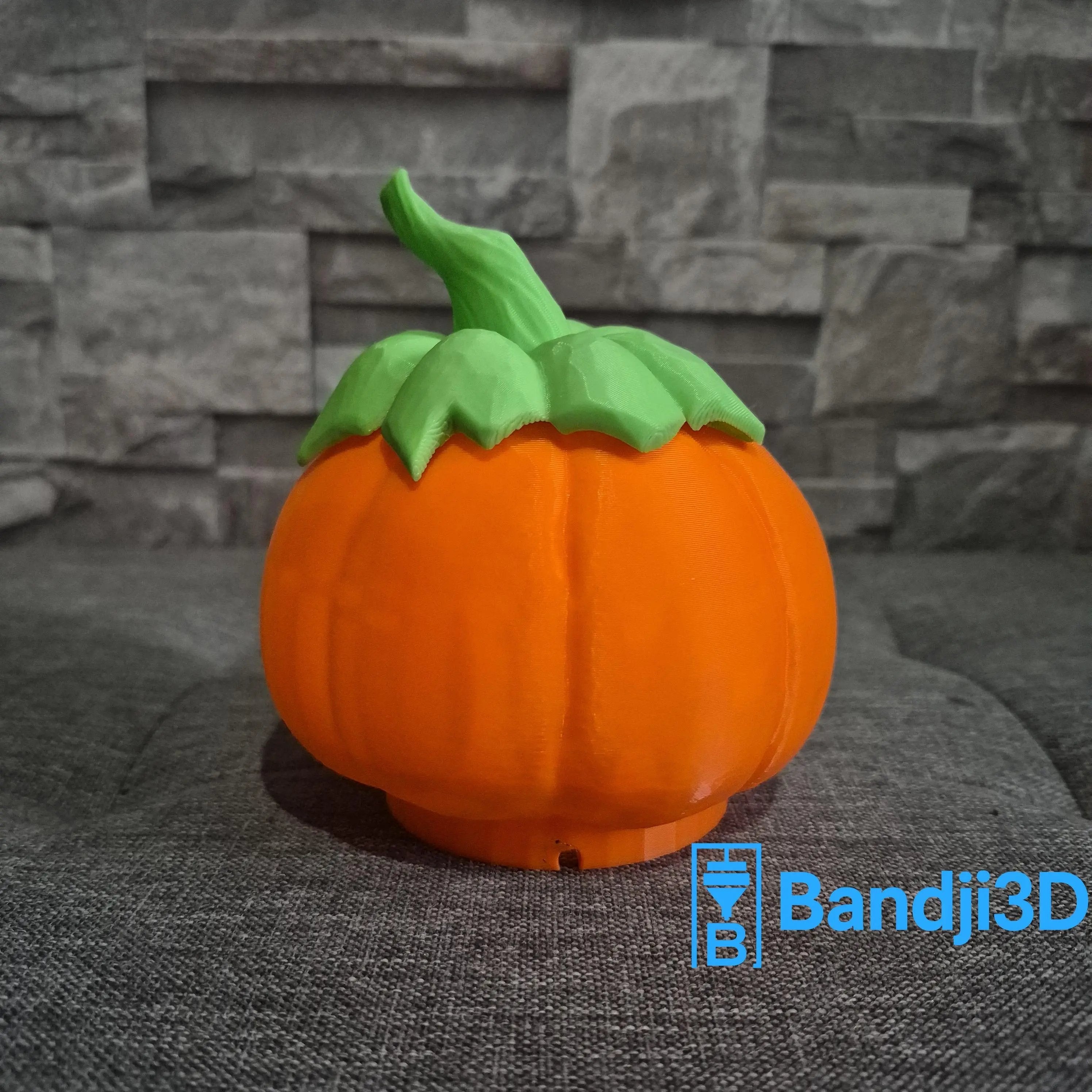 Citrouille Halloween 3D effrayante – Photophore avec bougie LED | Bandji3D Bandji3D