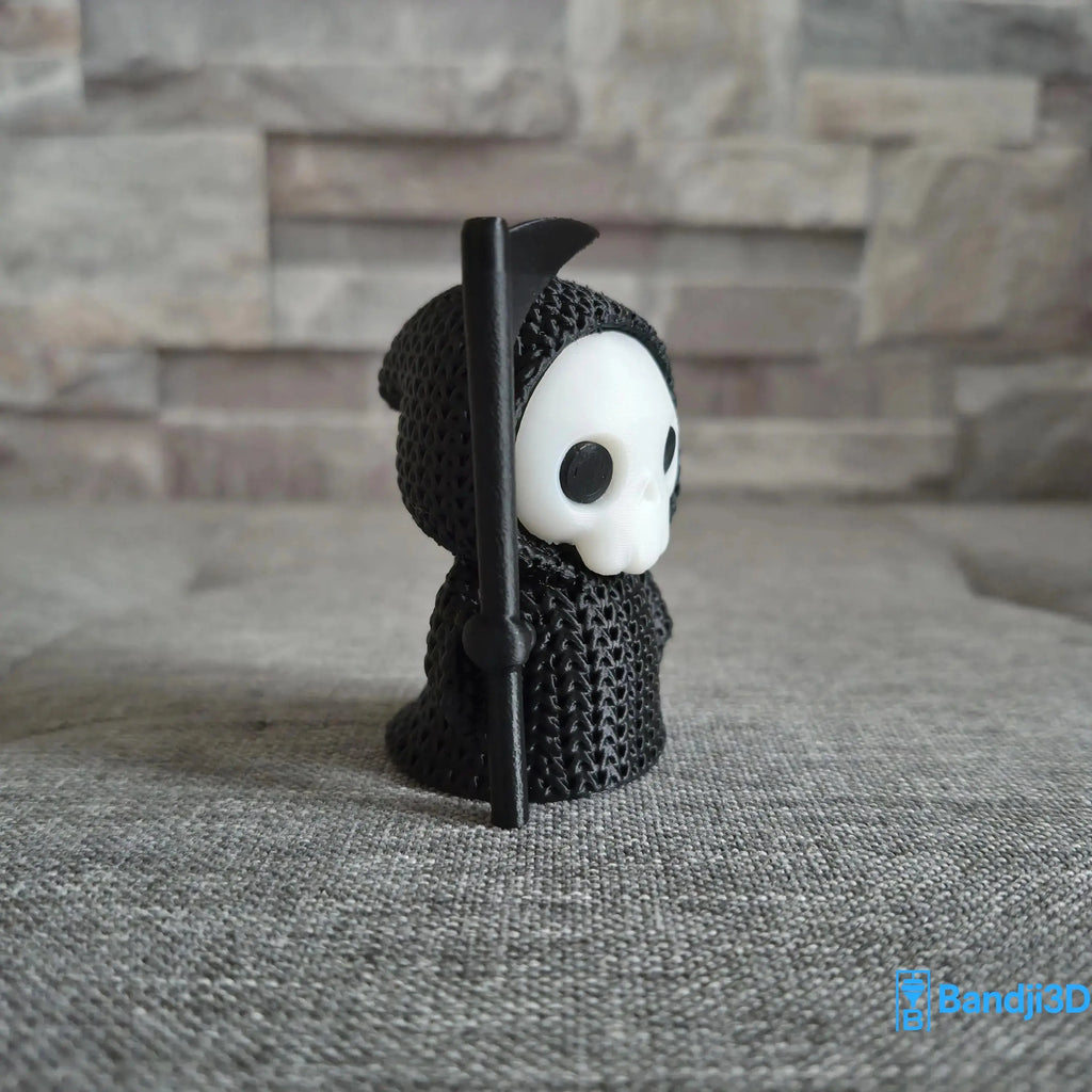 Figurine Faucheuse 3D effet tricot – Déco Halloween & Automne | Bandji3D Bandji3D