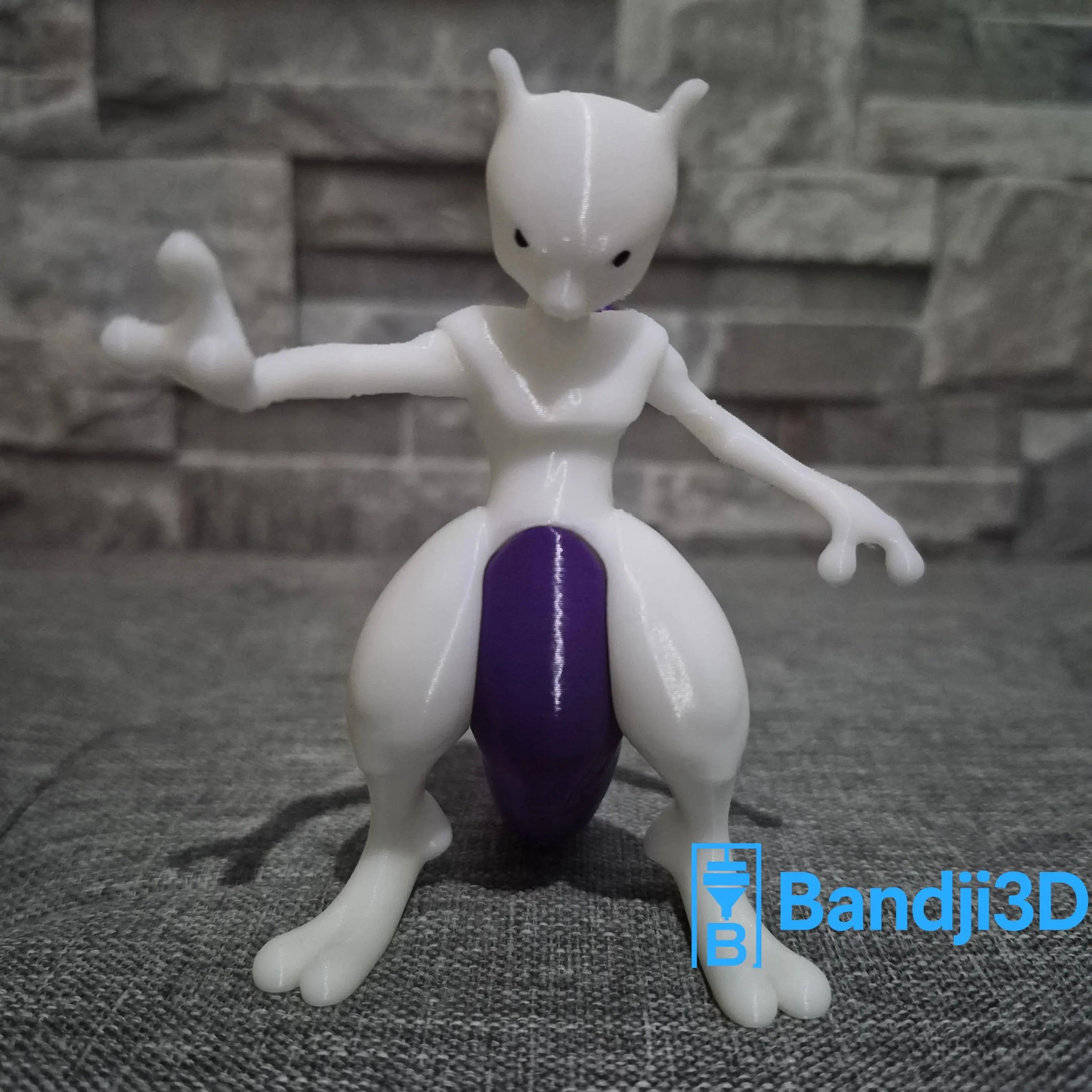 Figurine Mewtwo 3D – Sculpture Pokémon Personnalisable | Bandji3D Bandji3D