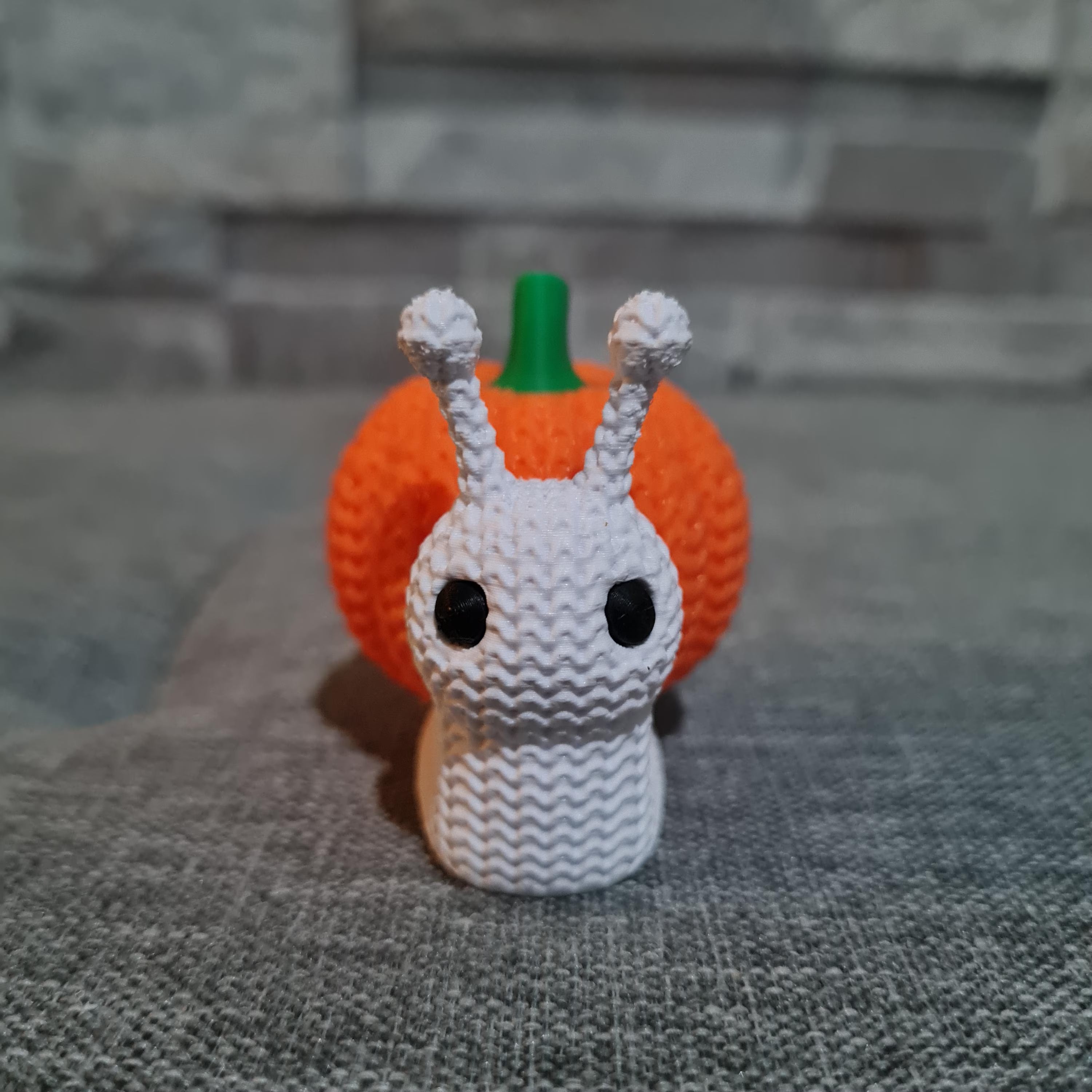 Figurine Escargot Citrouille 3D – Déco Halloween & Automne | Bandji3D Bandji3D