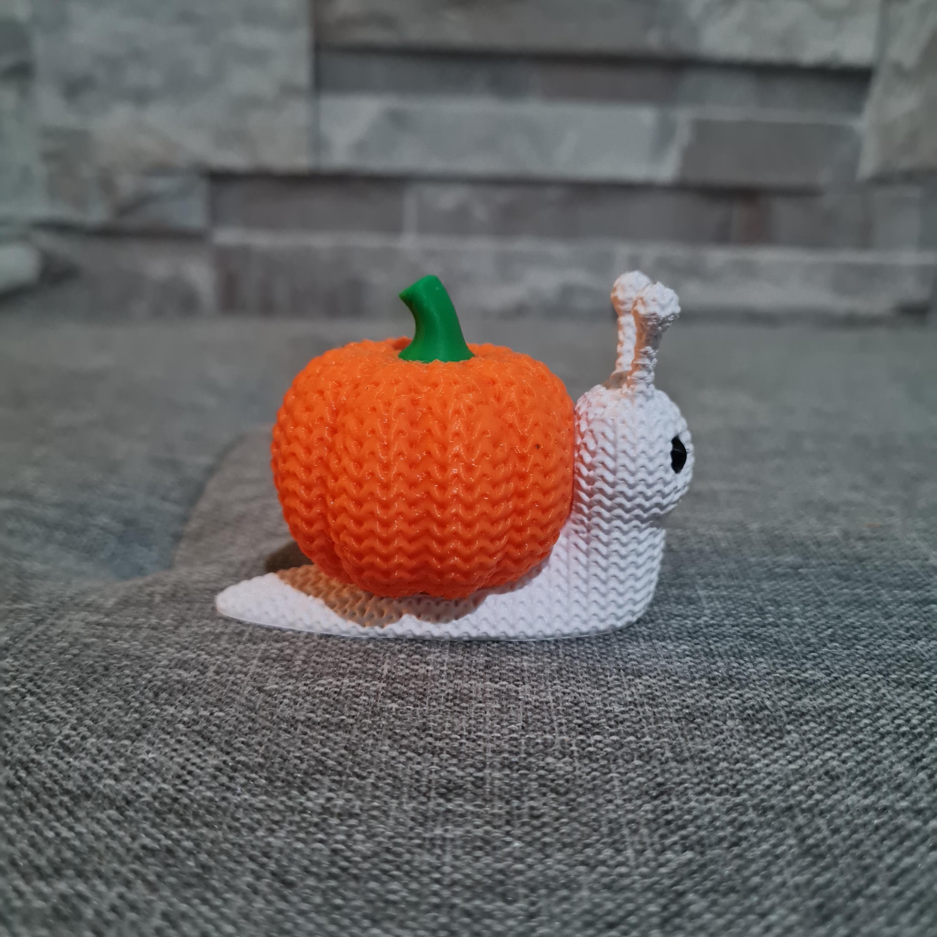 Figurine Escargot Citrouille 3D – Déco Halloween & Automne | Bandji3D Bandji3D