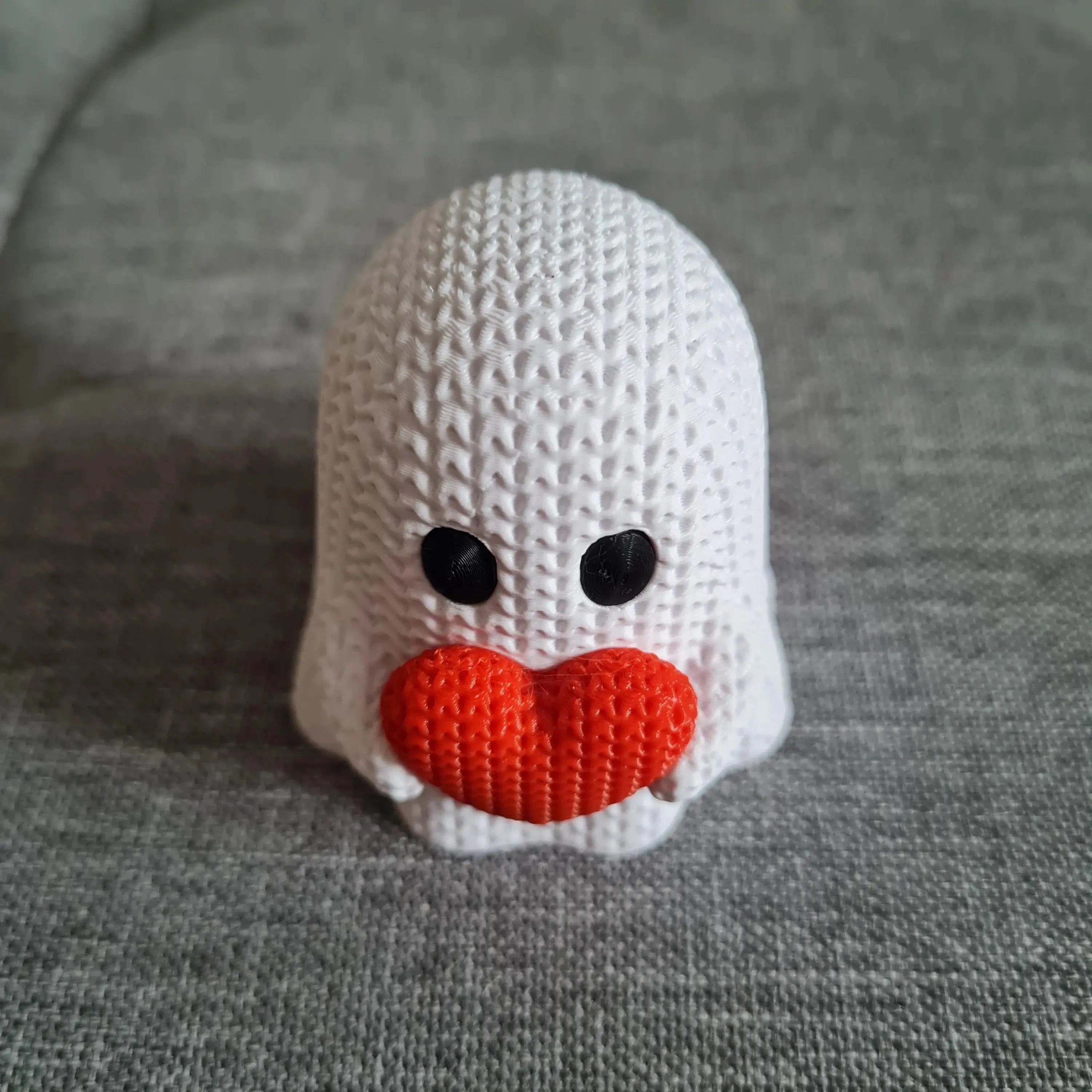 Décoration Fantôme effet tricot 3D – Figurine Halloween & Saint-Valentin | Bandji3D Bandji3D