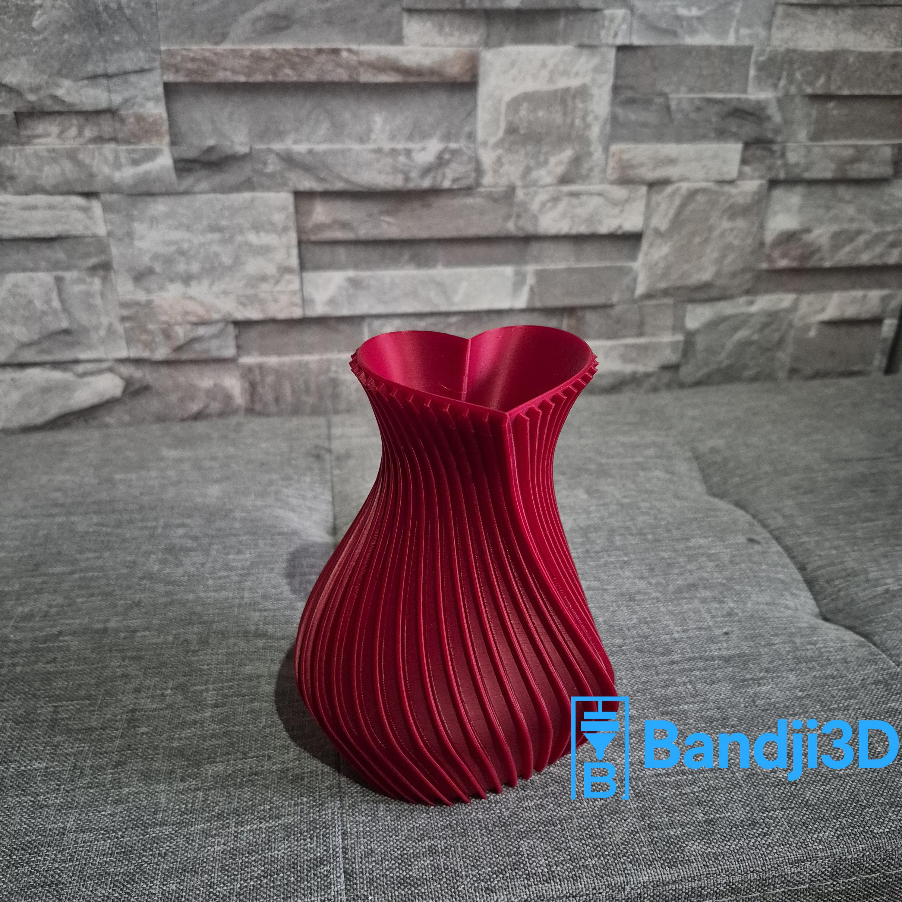 Vase Cœur 3D – Déco Romantique & Cadeau Saint-Valentin | Bandji3D Bandji3D