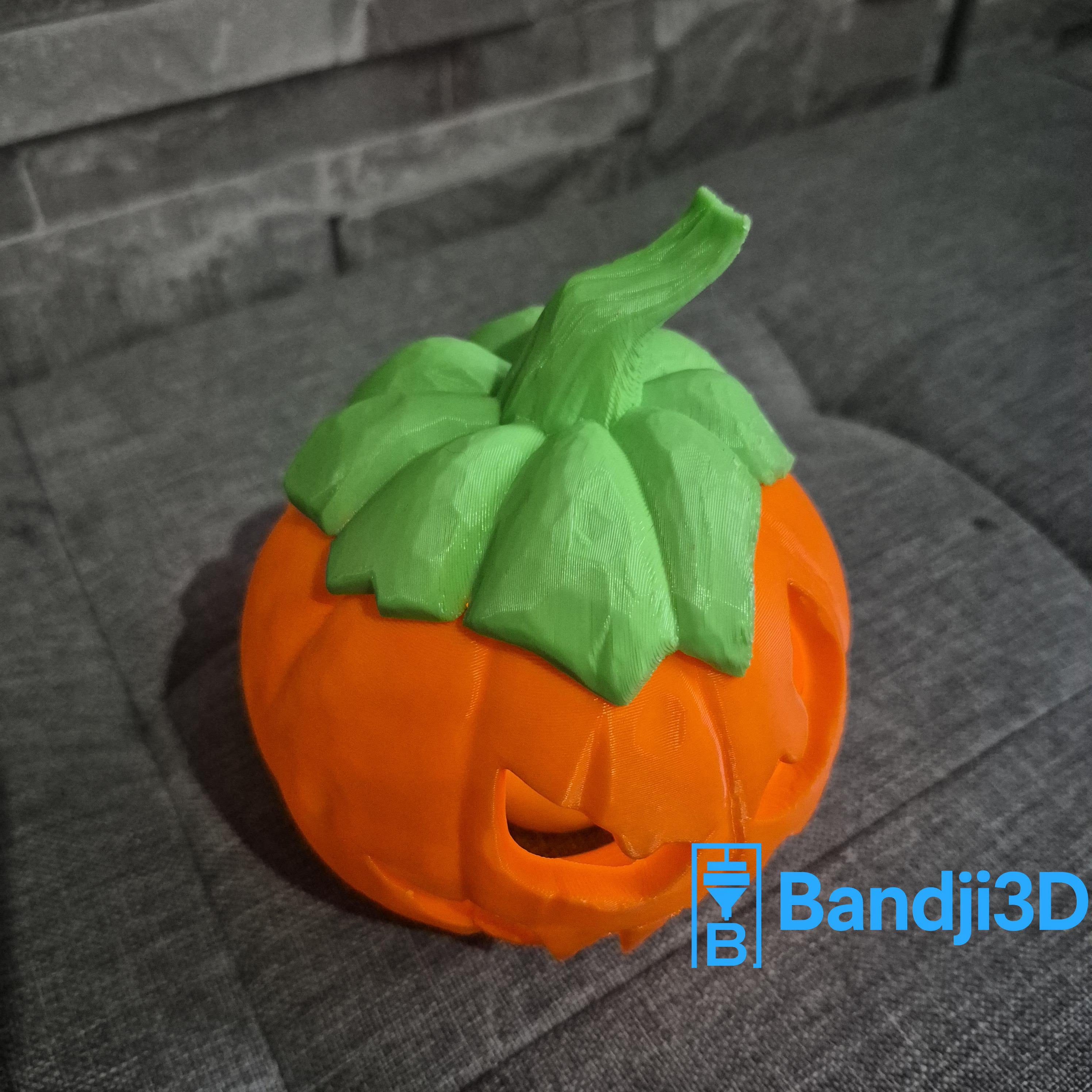 Citrouille Halloween 3D effrayante – Photophore avec bougie LED | Bandji3D Bandji3D