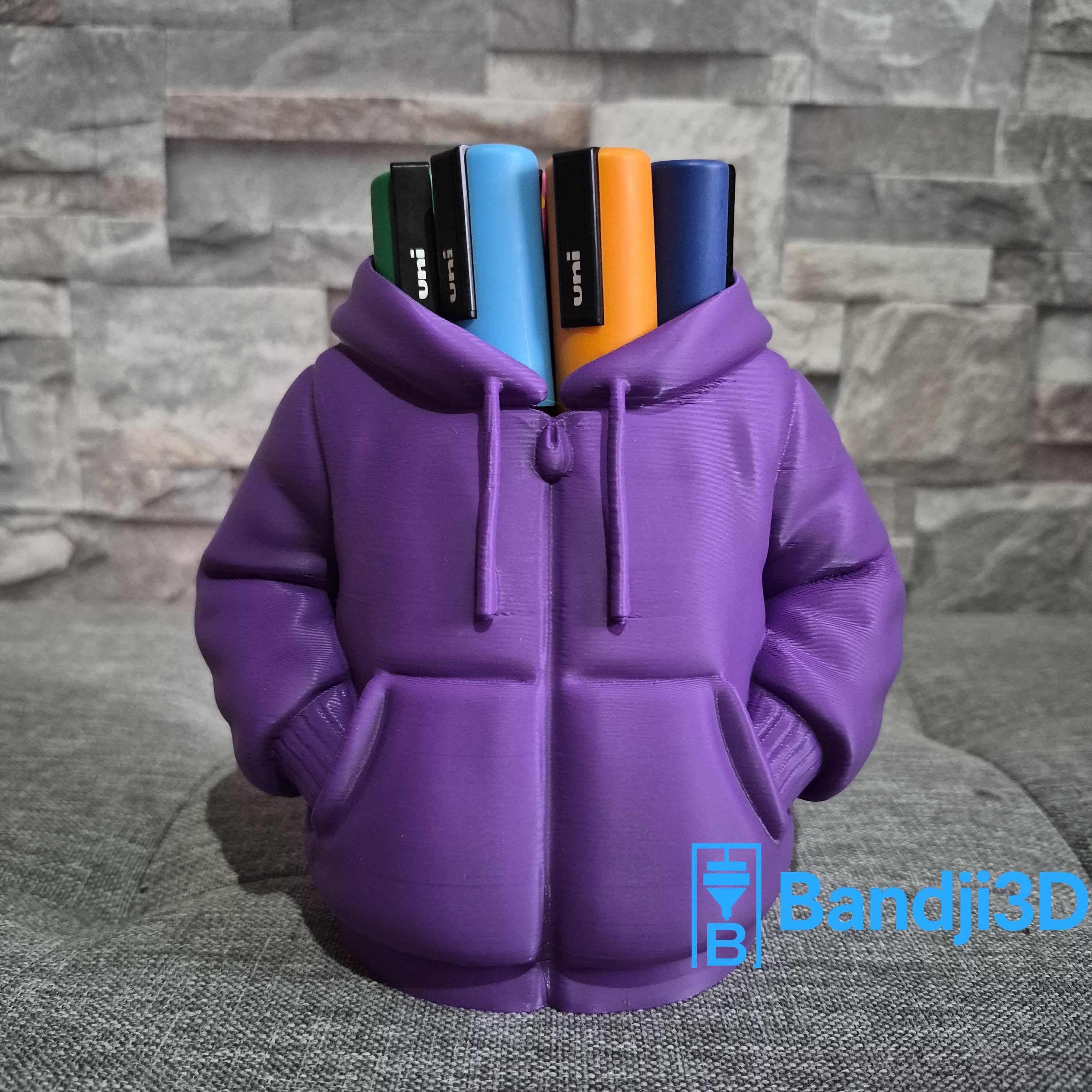 Pot à Crayons Hoodie 3D – Rangement Stylos Fun & Cadeau Original | Bandji3D Bandji3D