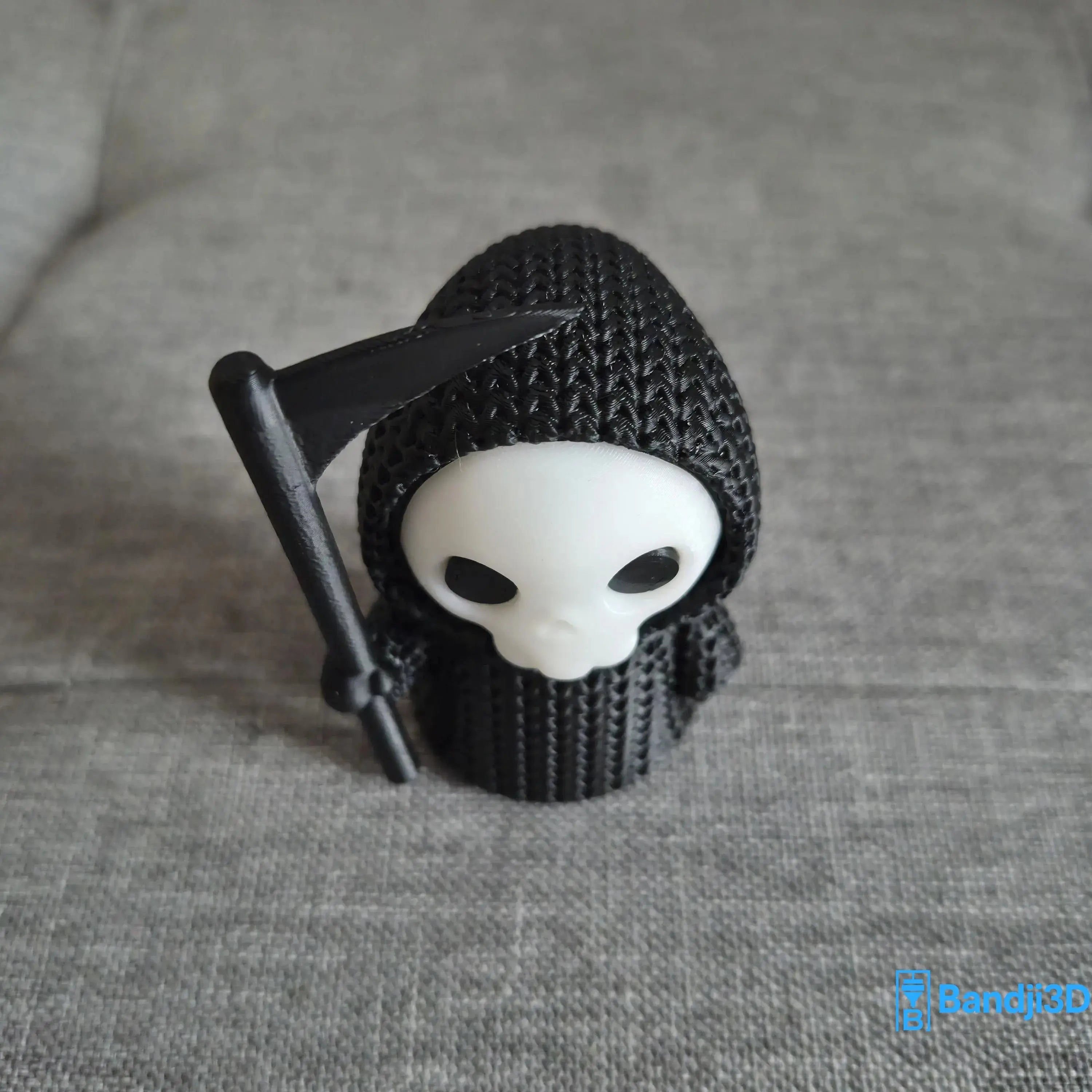 Figurine Faucheuse 3D effet tricot – Déco Halloween & Automne | Bandji3D Bandji3D