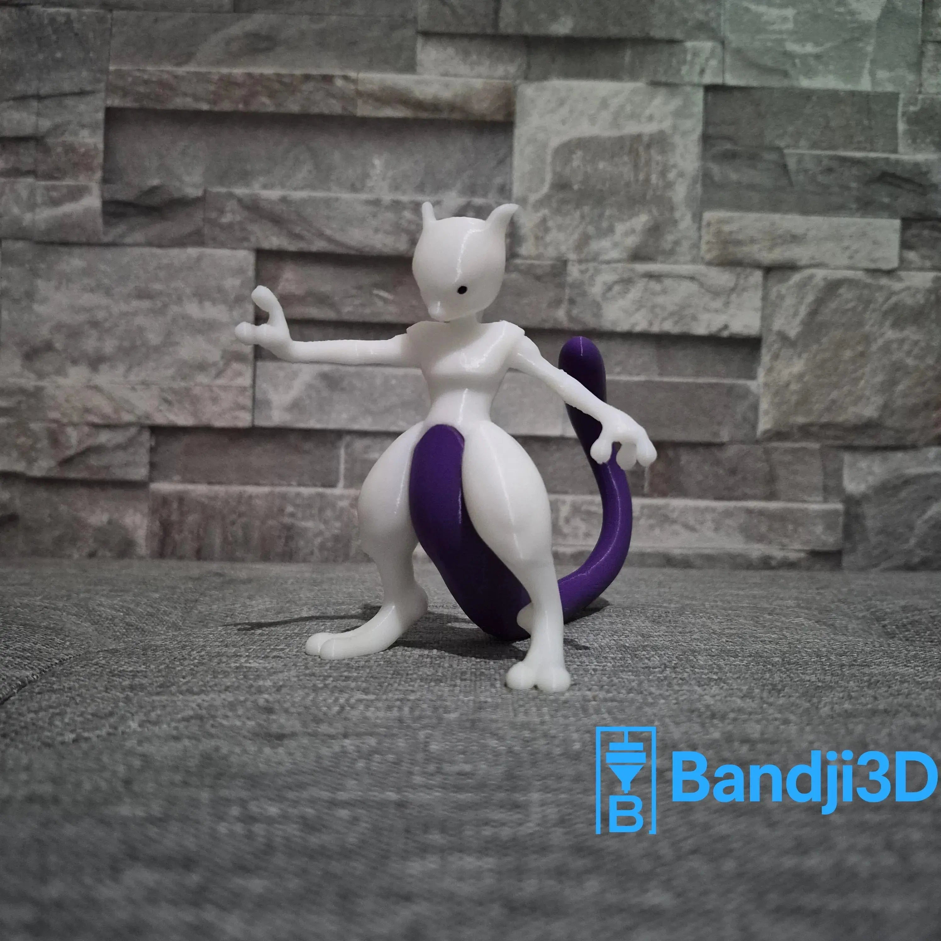 Figurine Mewtwo 3D – Sculpture Pokémon Personnalisable | Bandji3D Bandji3D