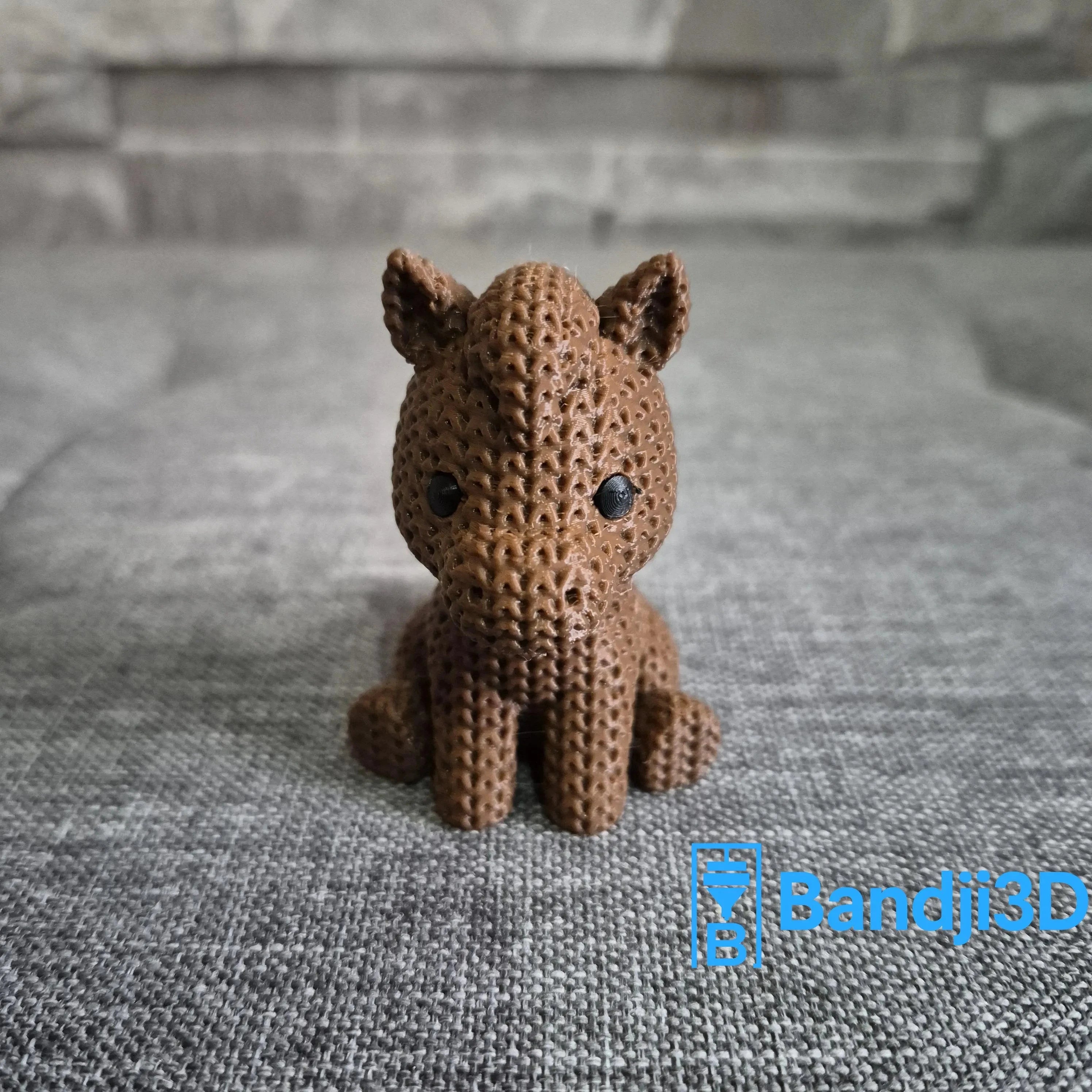 Figurine cheval tricot 3D • Statue déco artisanale • Cadeau original | Bandji3D Bandji3D