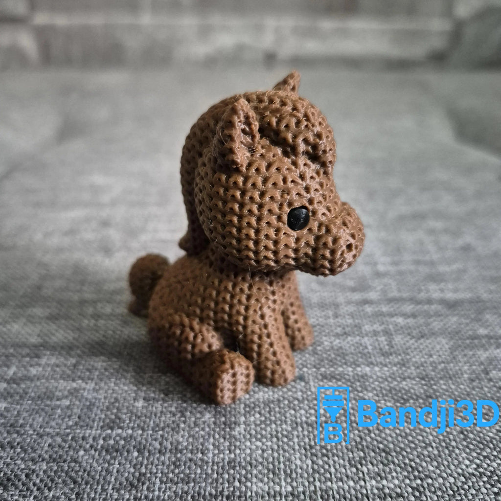 Figurine cheval tricot 3D • Statue déco artisanale • Cadeau original | Bandji3D Bandji3D