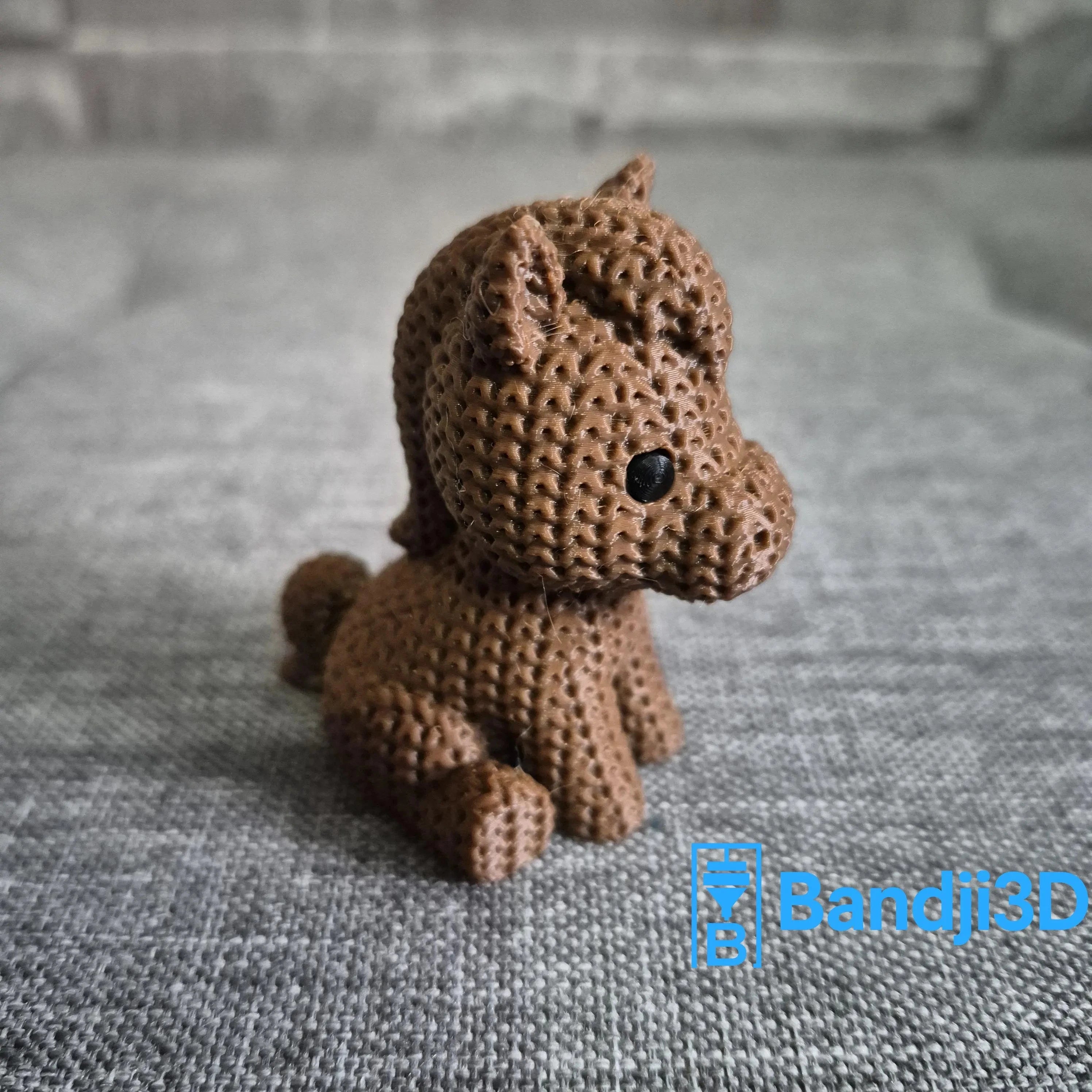 Figurine cheval tricot 3D • Statue déco artisanale • Cadeau original | Bandji3D Bandji3D